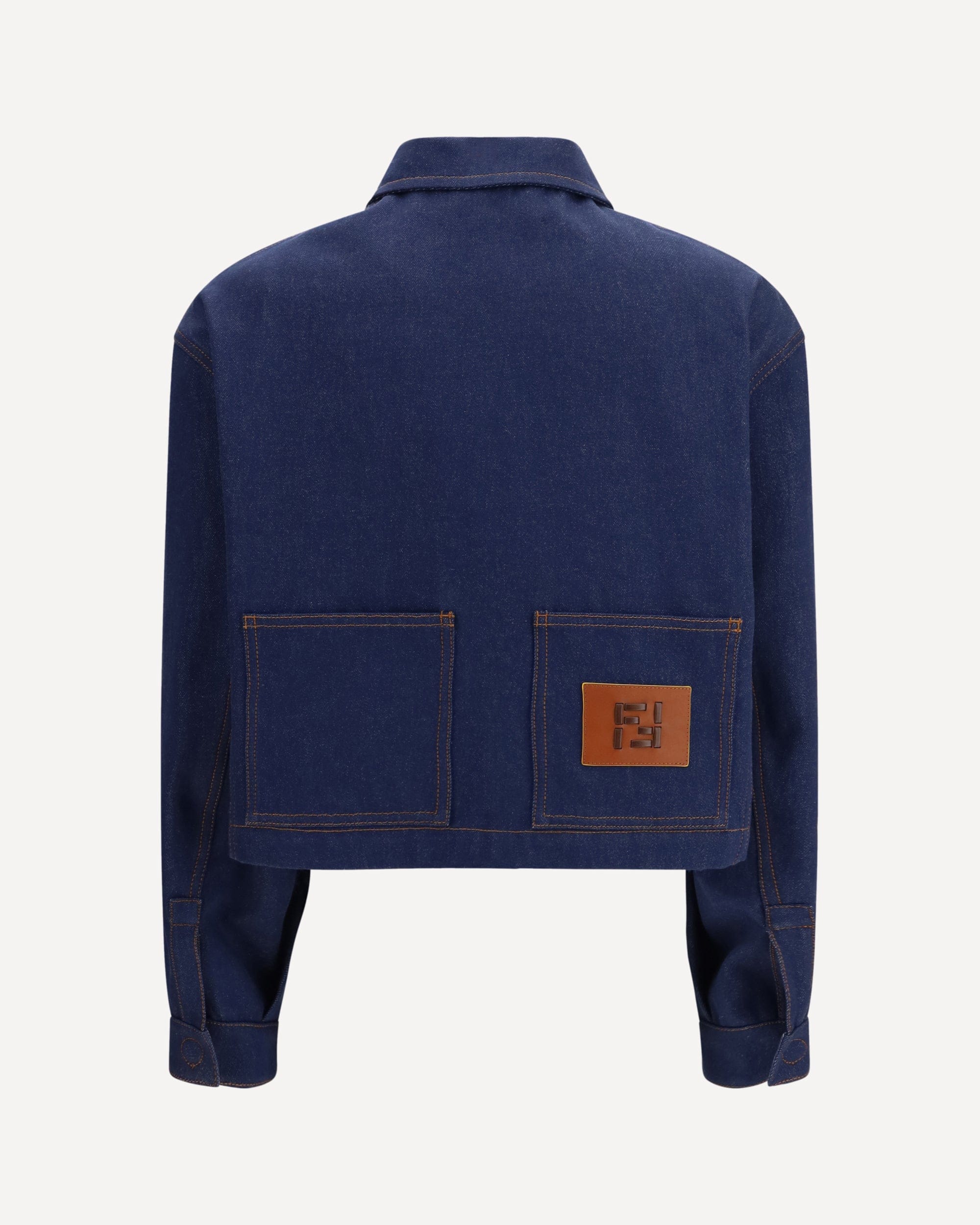 Fendi FFモチーフ付きクロップドデニムジャケット | Sendegaro JP