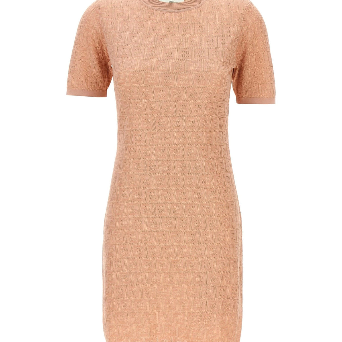 fendi pink dress Fendi FF Cotton Mini Dress