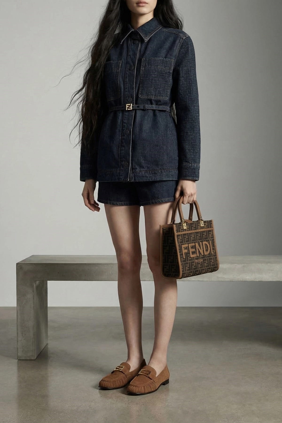 Fendi FF Denim Jacket - alternate view