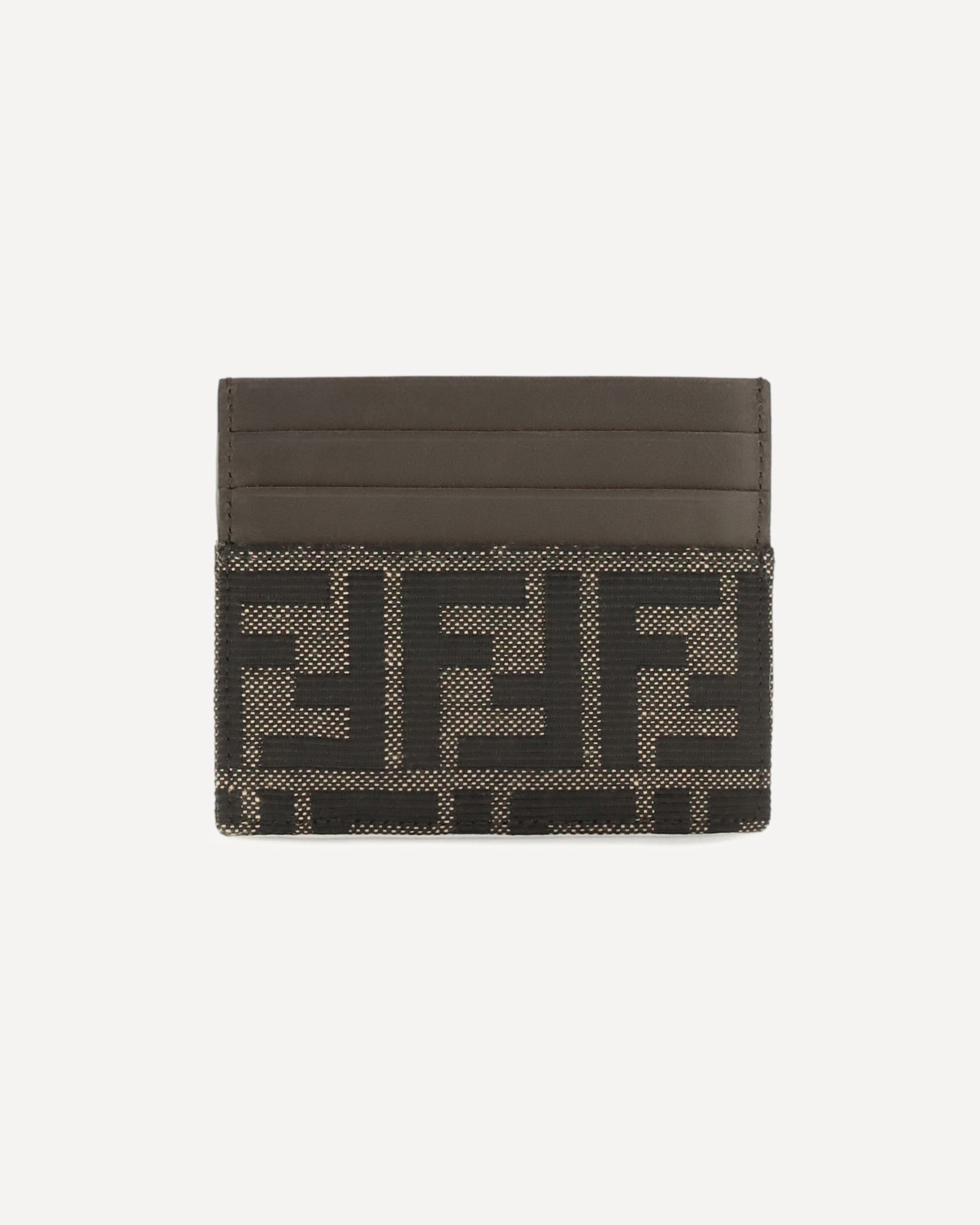 Fendi FF Jacquard Leather Card Holder - alternate view