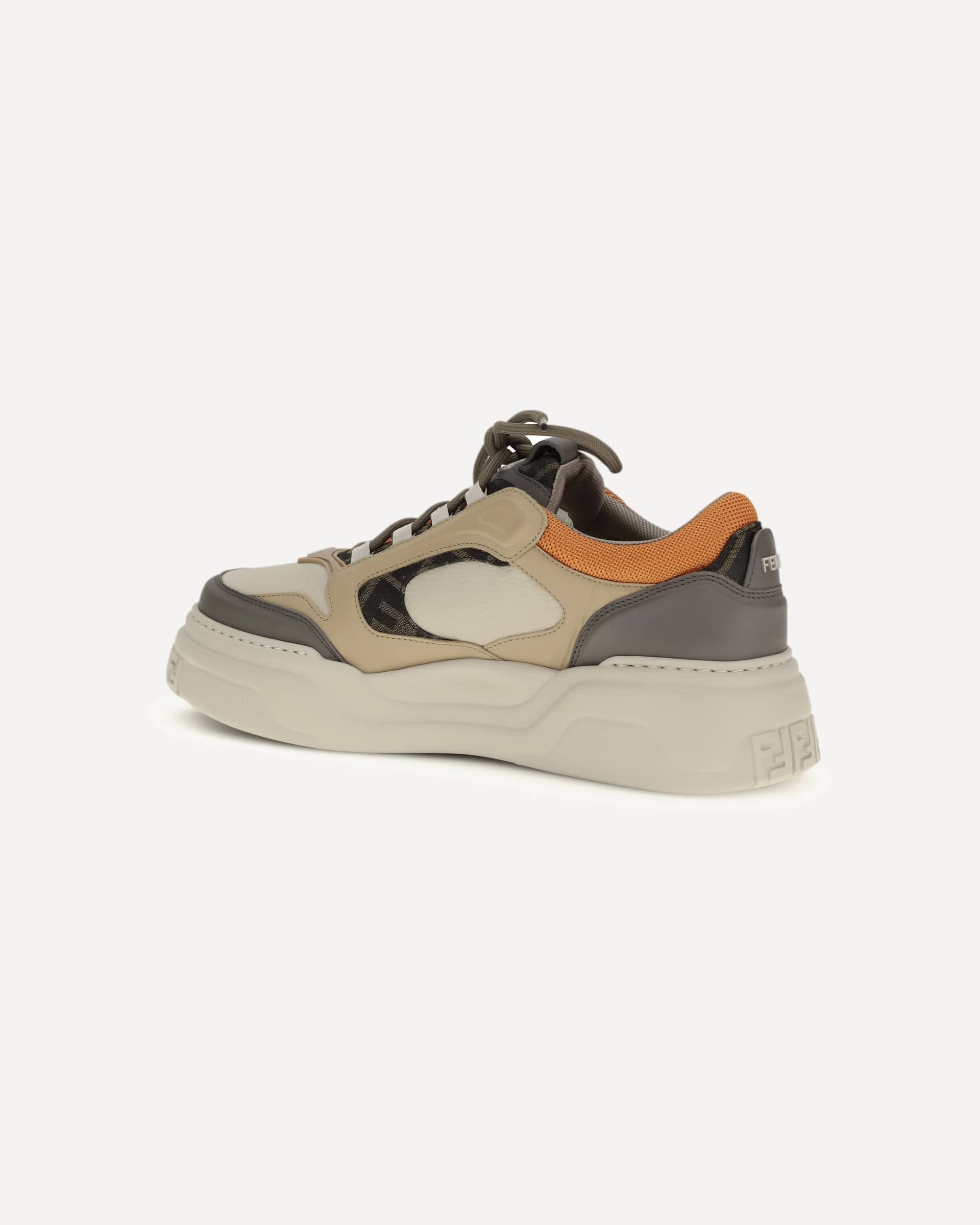 Fendi Ff Leather Sneakers