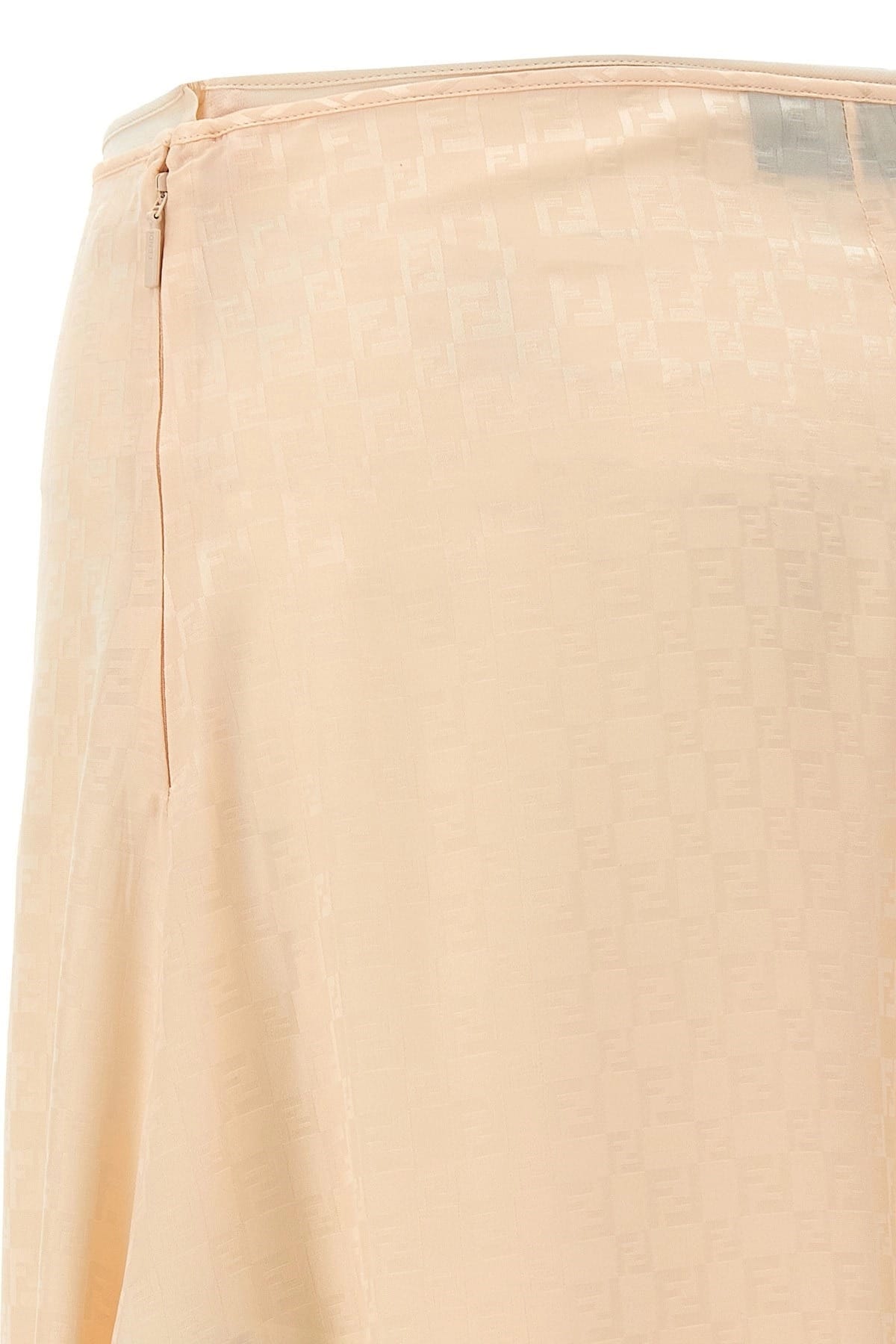 Fendi Fendi FF Silk Midi Skirt