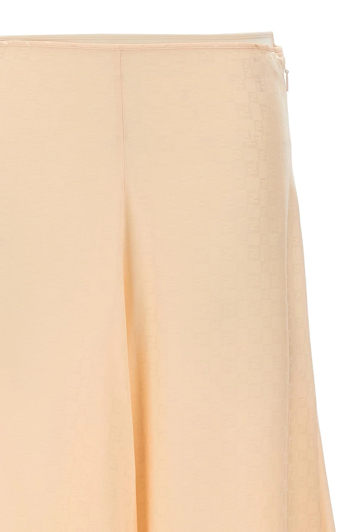 Fendi Fendi FF Silk Midi Skirt