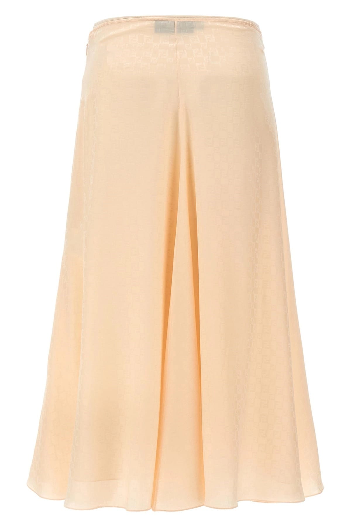 Fendi Fendi FF Silk Midi Skirt