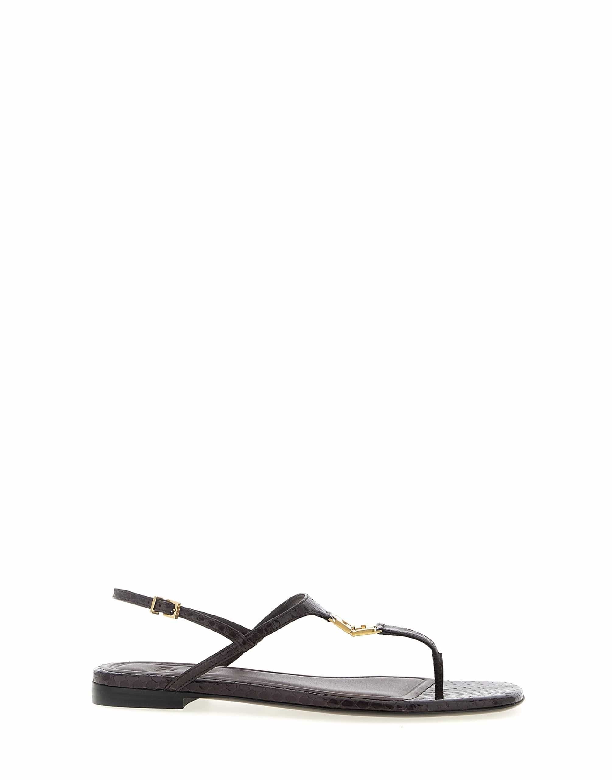 Fendi Fendi Ffold Thong Sandals