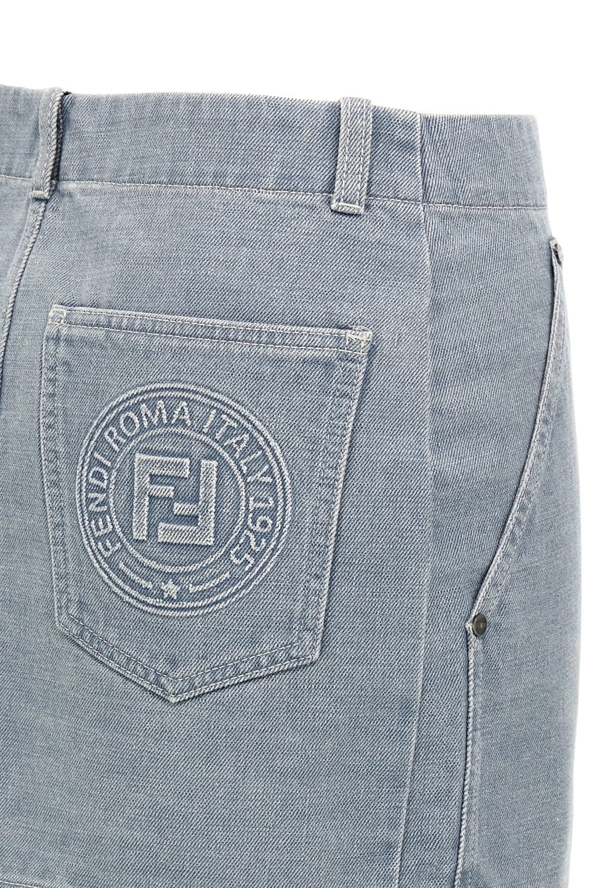 Fendi Fendi Go-To Embossed Mini Skirt