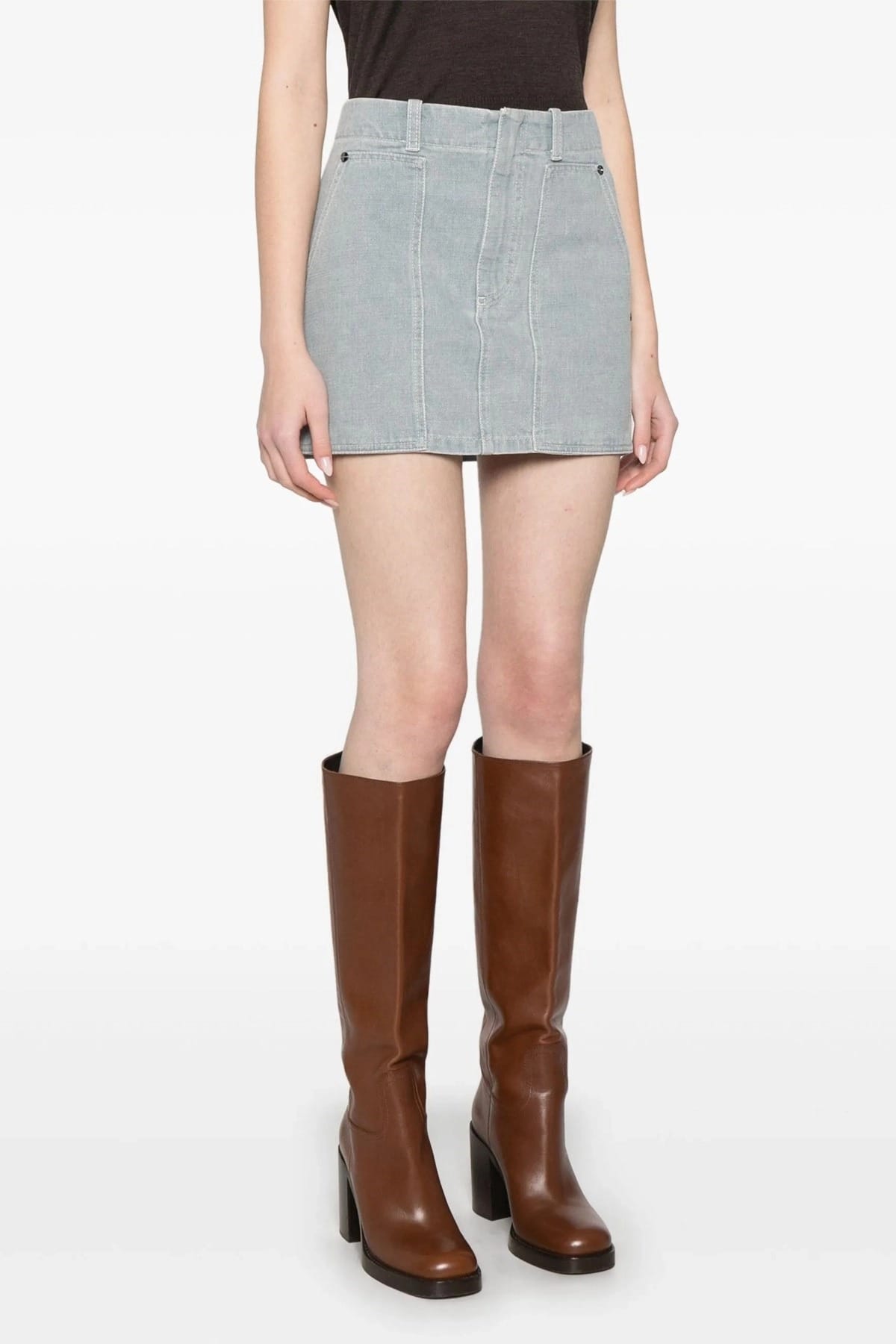 Fendi Fendi Go-To Embossed Mini Skirt