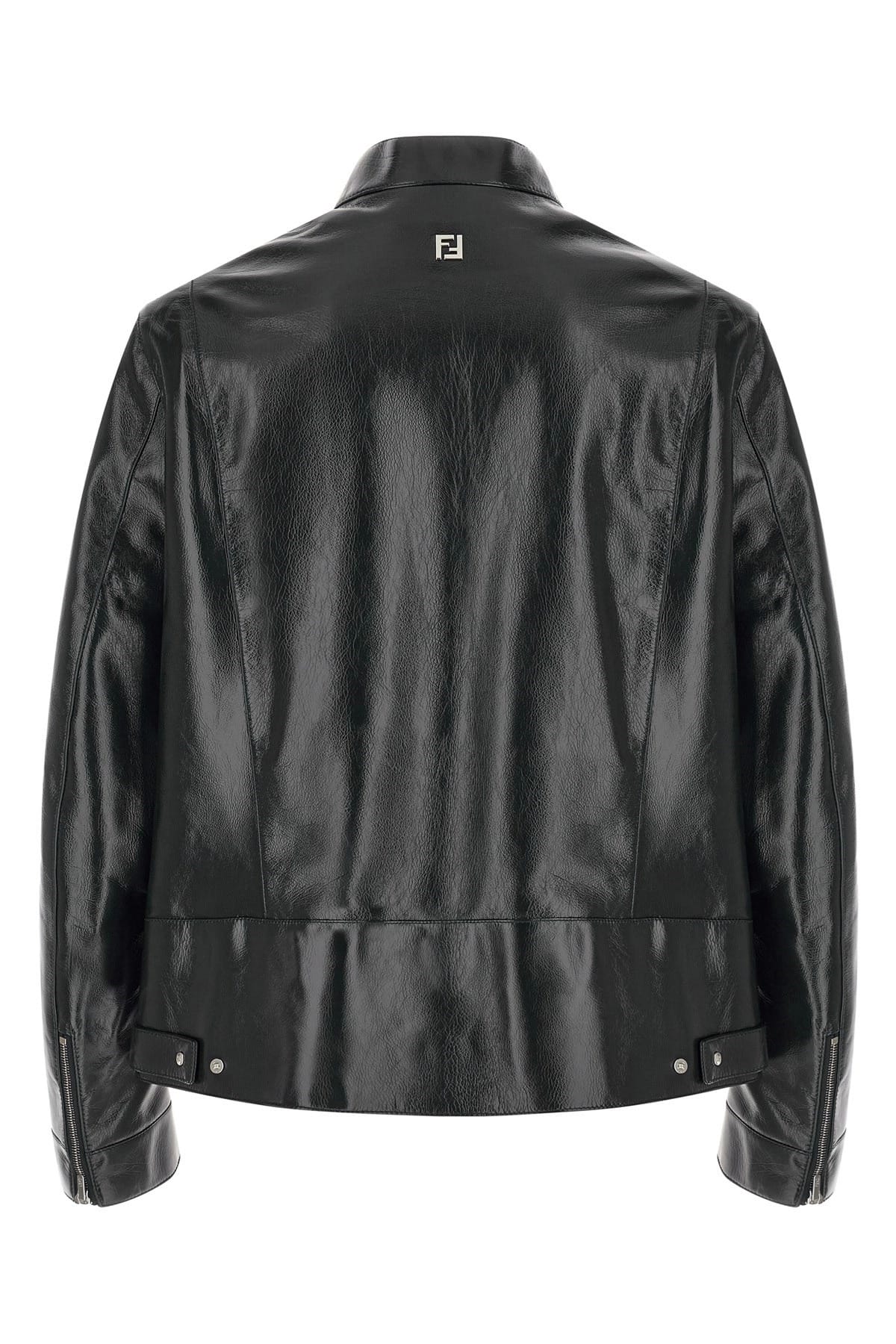 Fendi Fendi Lacquered Leather Blouson