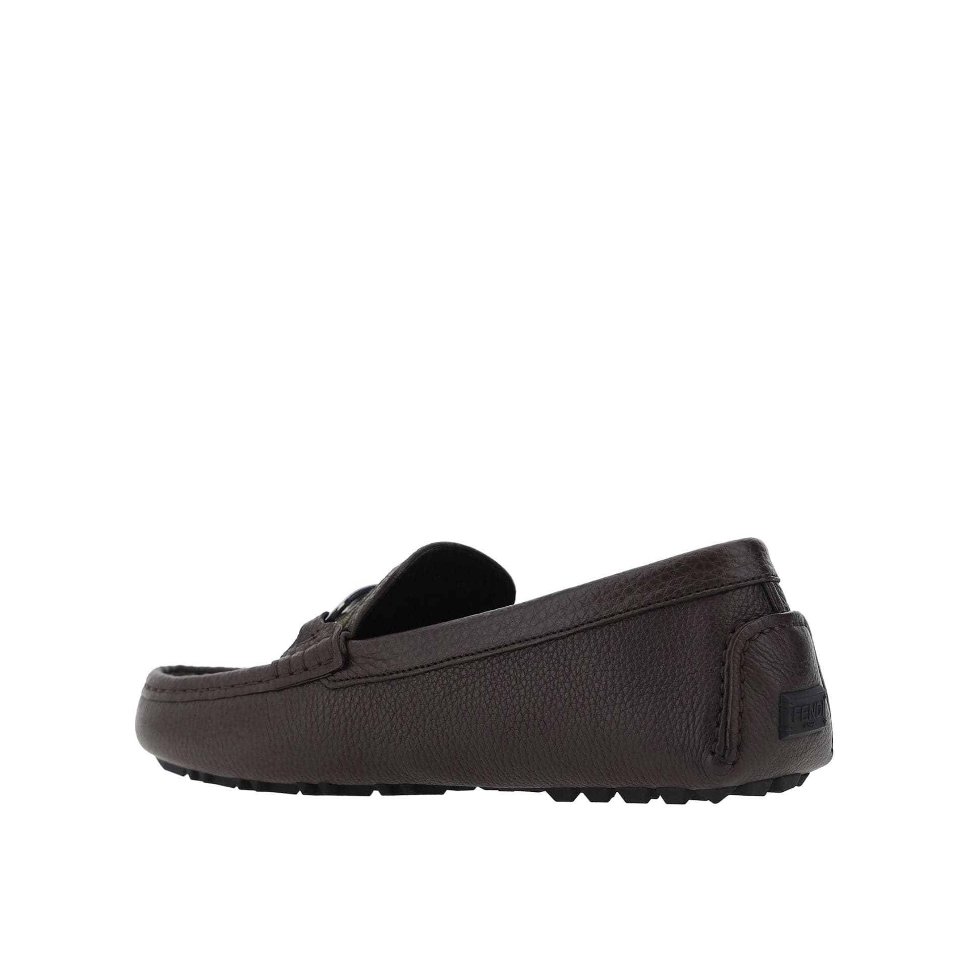 Fendi Leather Monogram Loafers