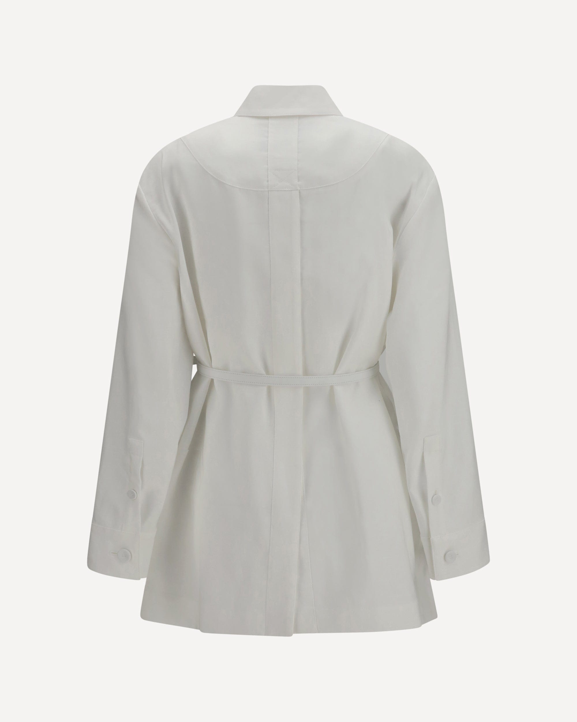 Fendi Jacke aus Leinen und Baumwolle mit Gürtel - alternate view