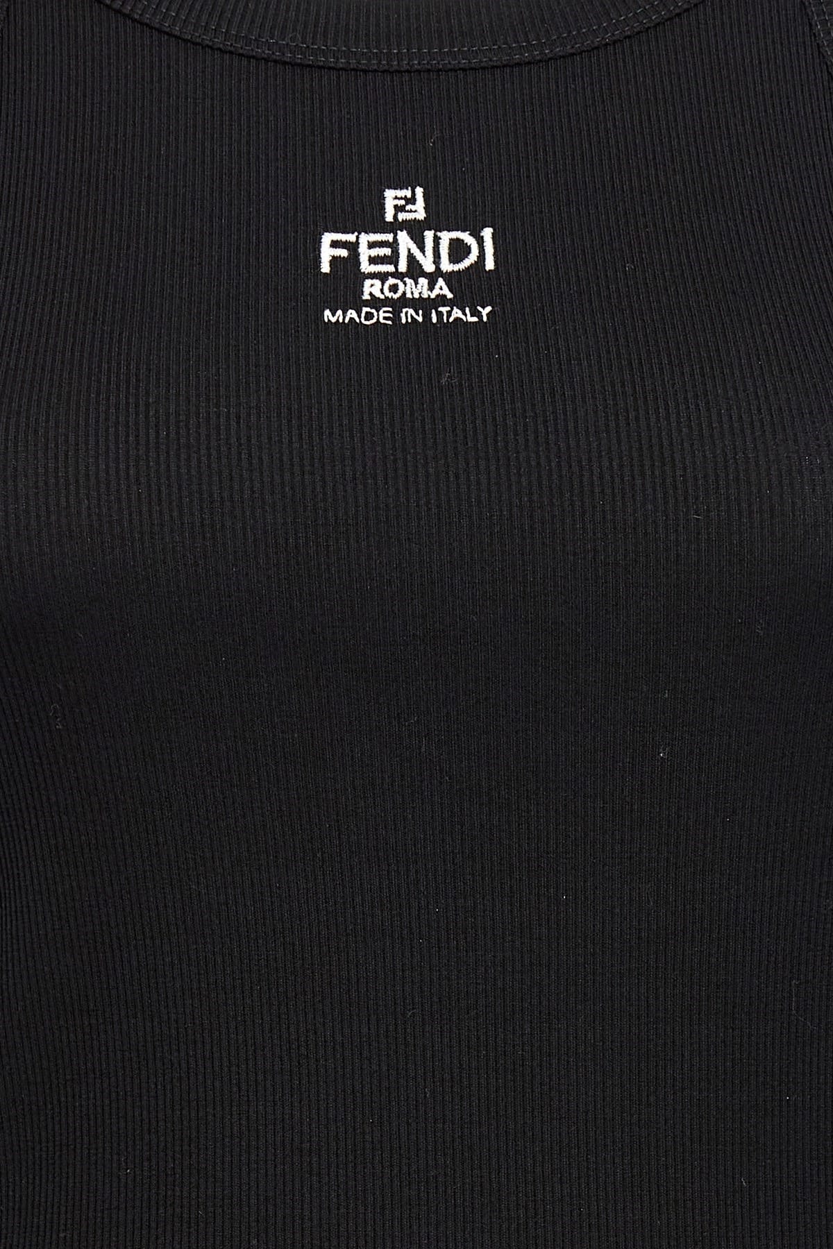 Fendi Fendi Logo-Embroidered Tank Top