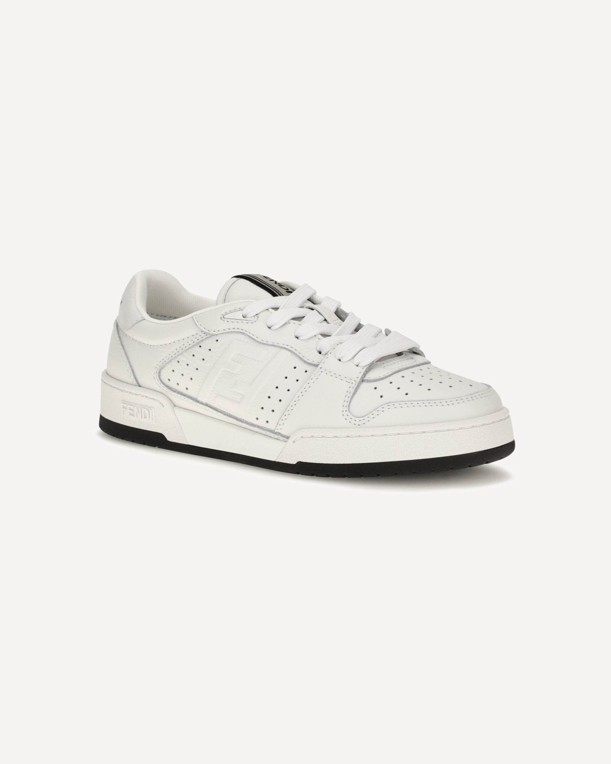 Fendi Match Canvas And Suede Sneakers - alternate view