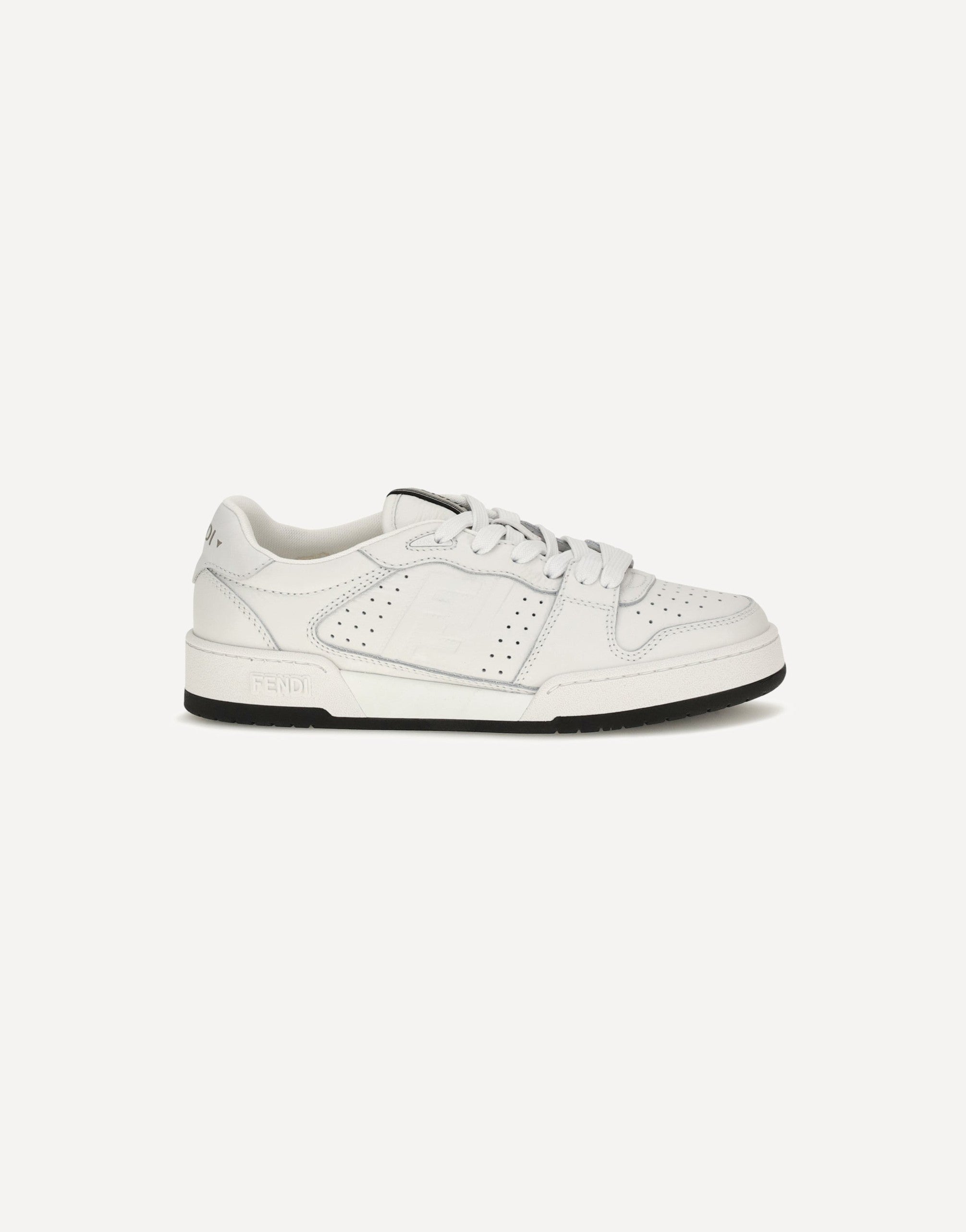 Fendi Match Canvas And Suede Sneakers