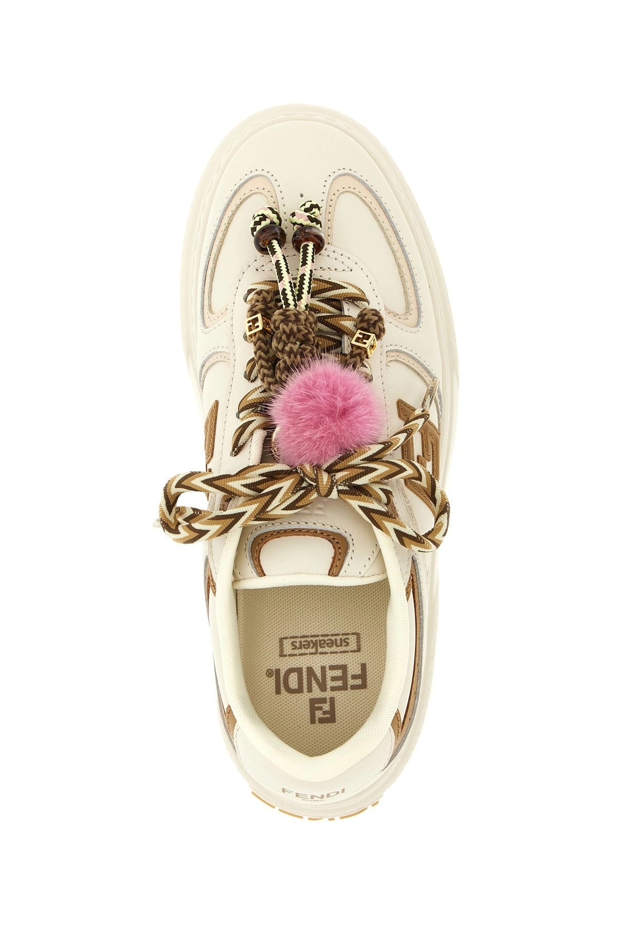Fendi Fendi Match Leather Sneakers