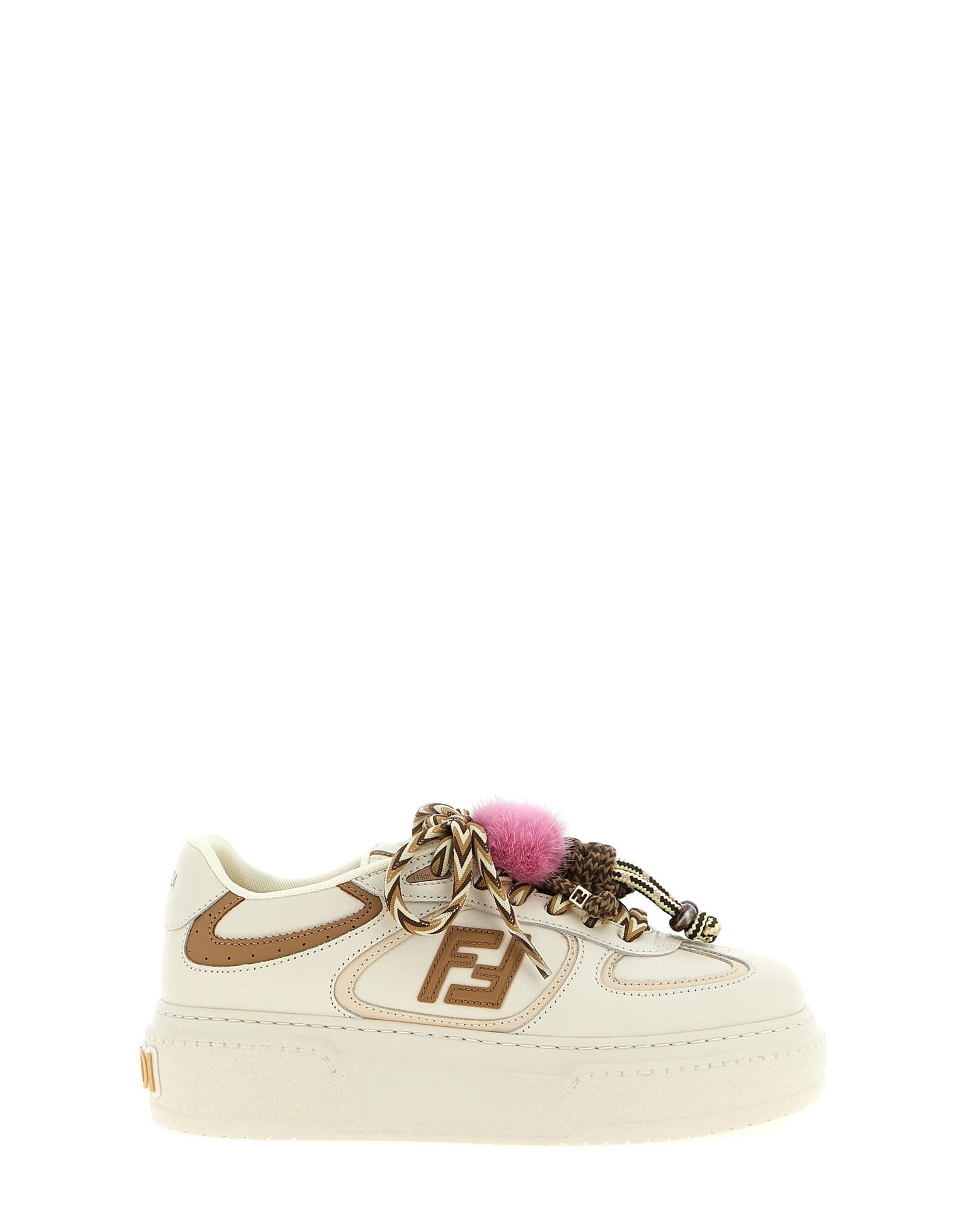 Fendi Fendi Match Leather Sneakers
