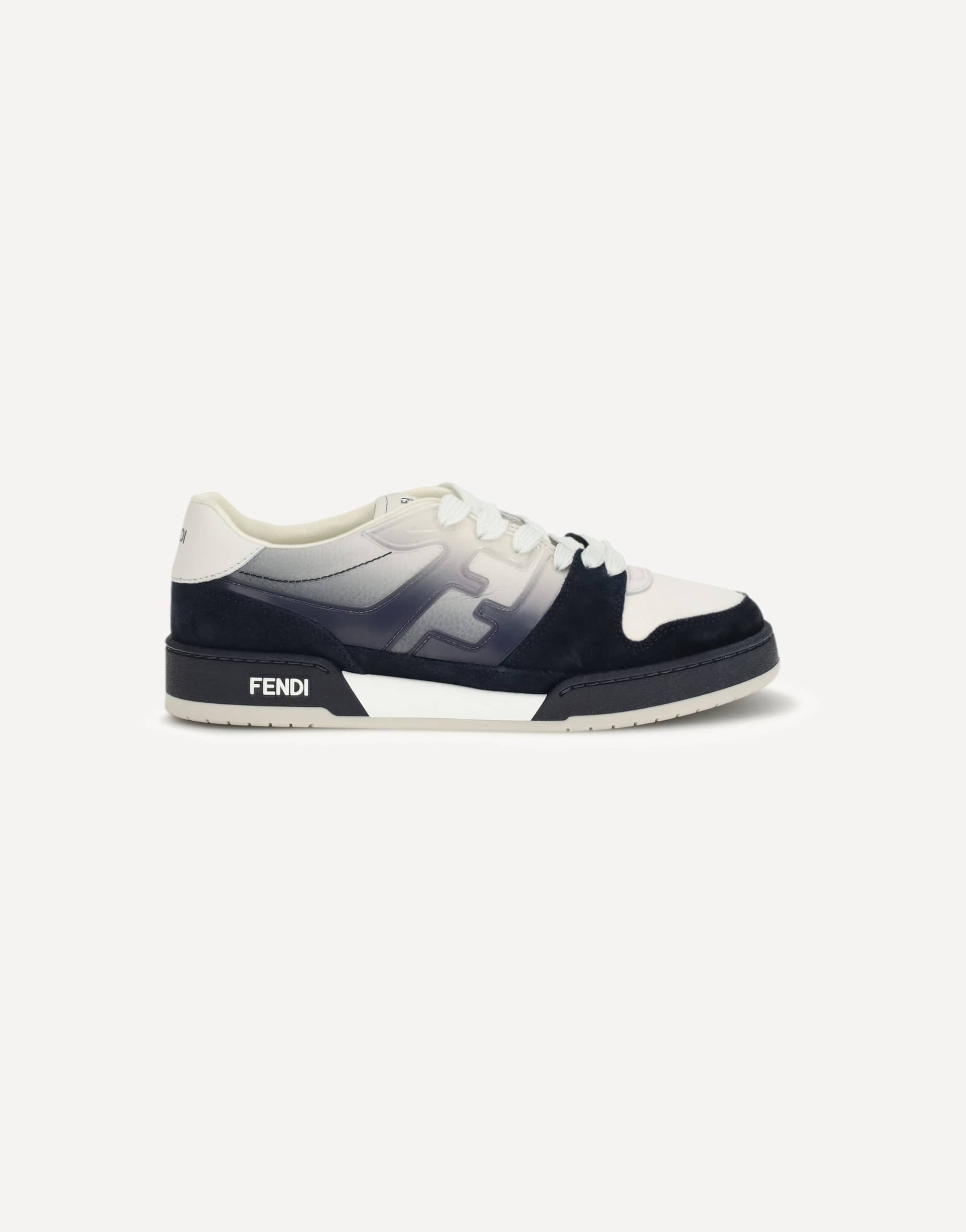 Fendi Match Sneakers White Grained Leather