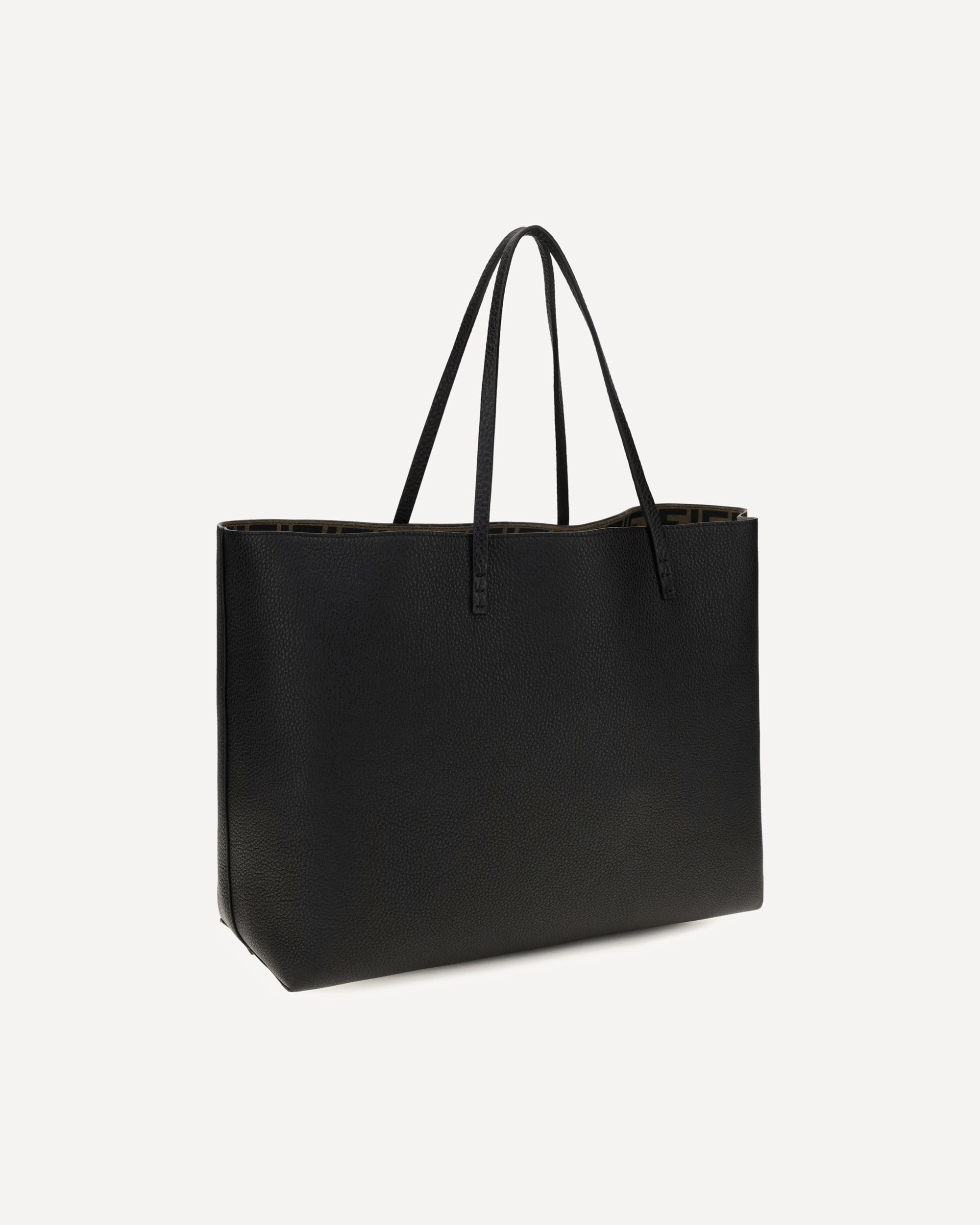 Fendi Medium Roll Roman Leather Shopping Bag