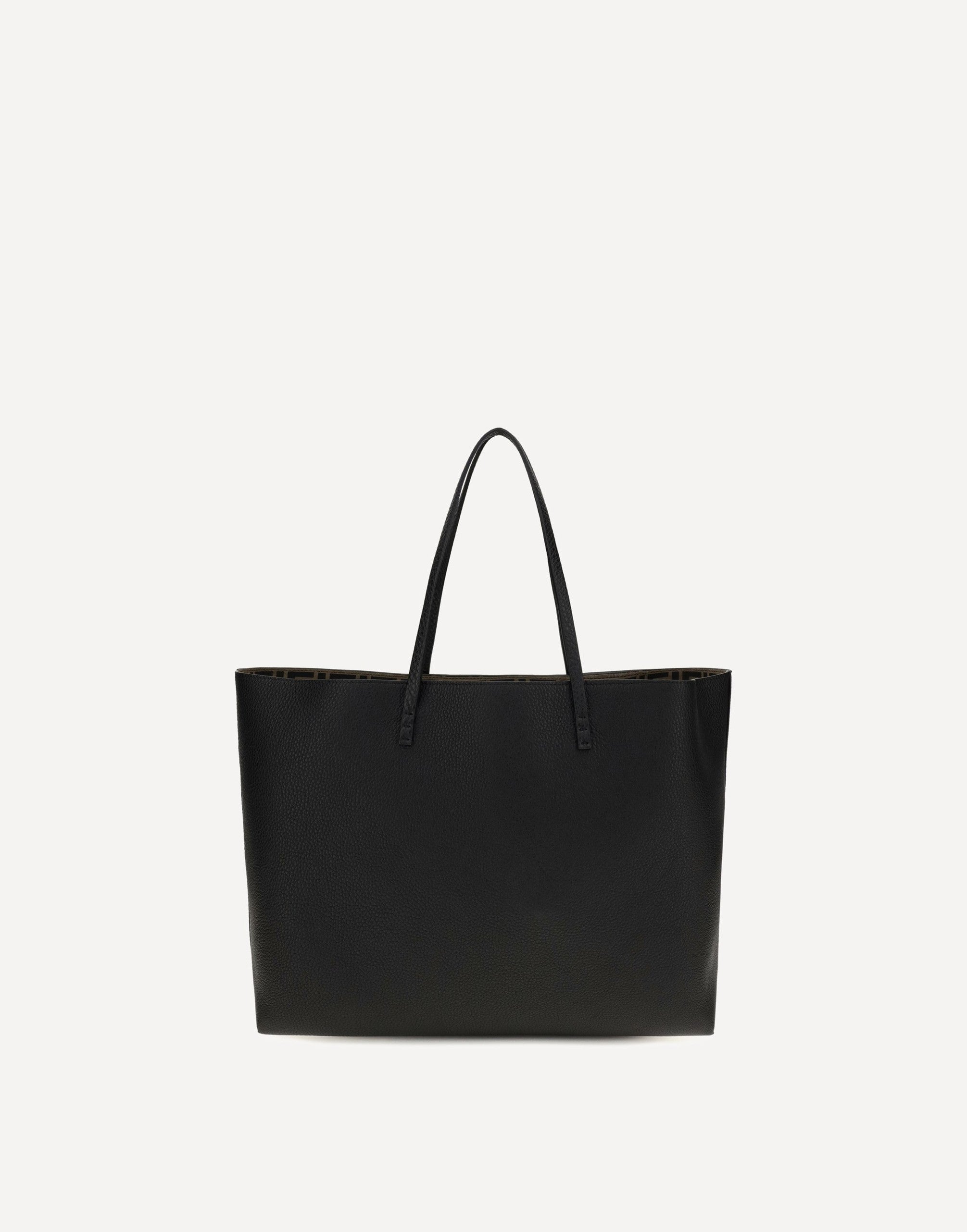 Fendi Medium Roll Roman Leather Shopping Bag