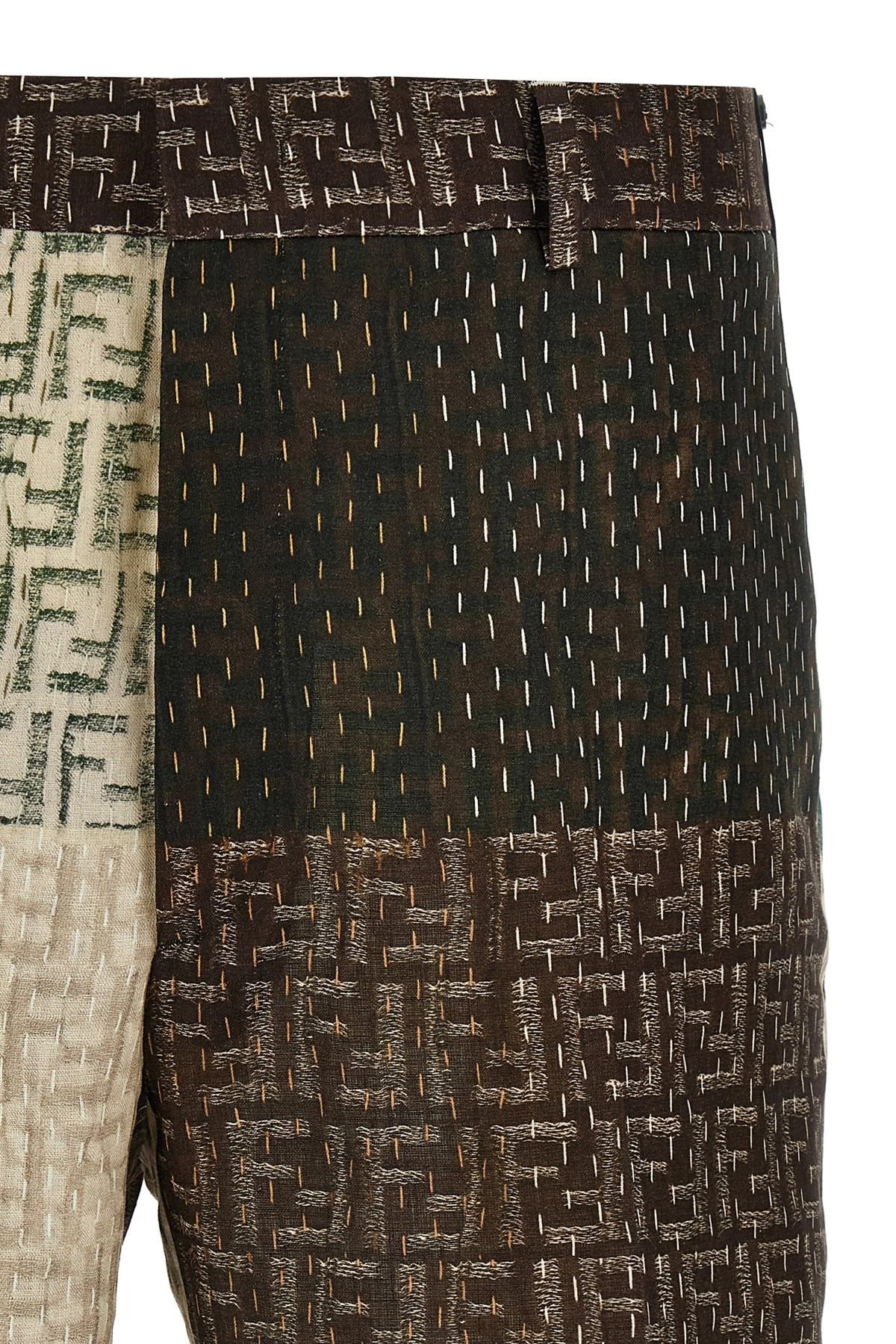 Fendi Fendi Patchwork Bermuda Shorts
