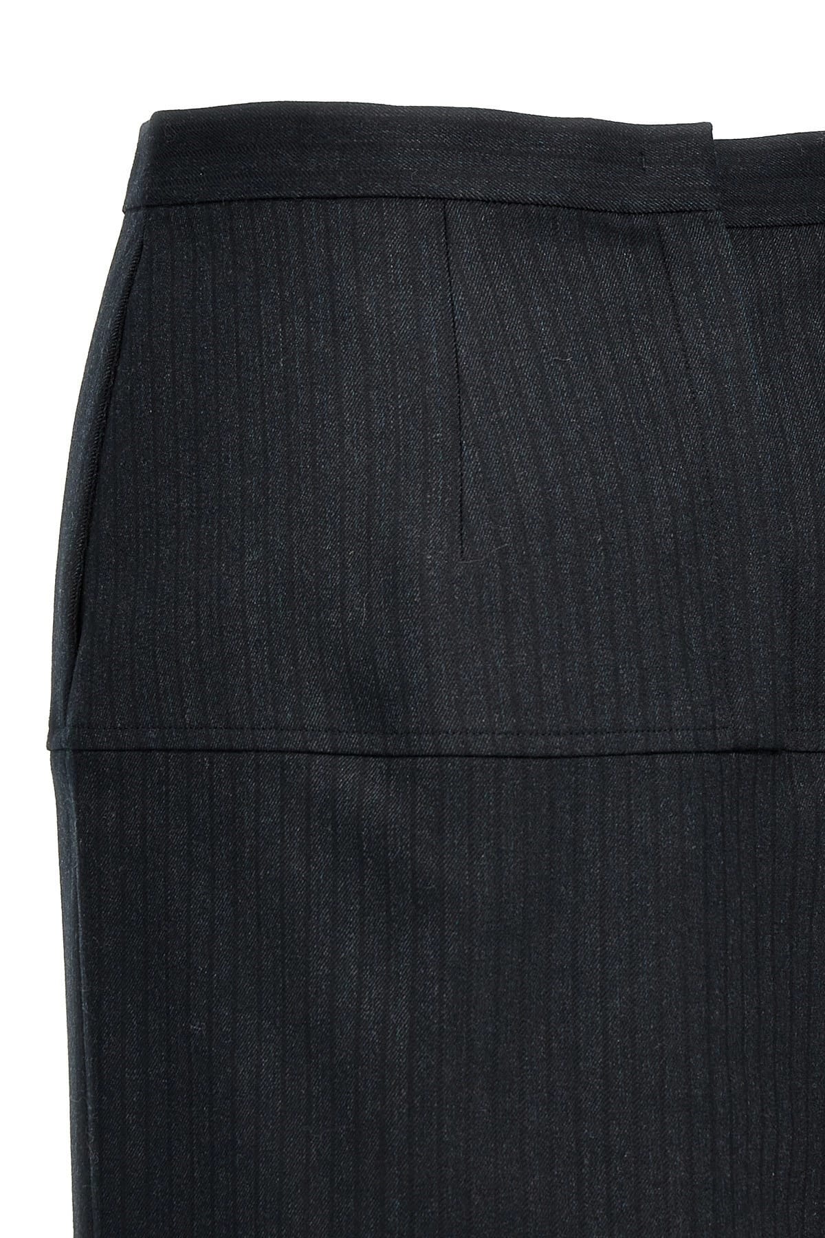 Fendi Fendi Pinstriped Wool Skirt
