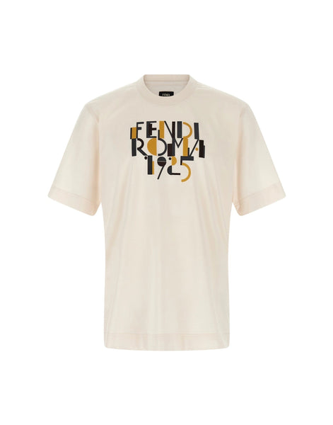 Y*K様 FENDI Tシャツ Fendi Roma 1925 Print T-Shirt | Sendegaro
