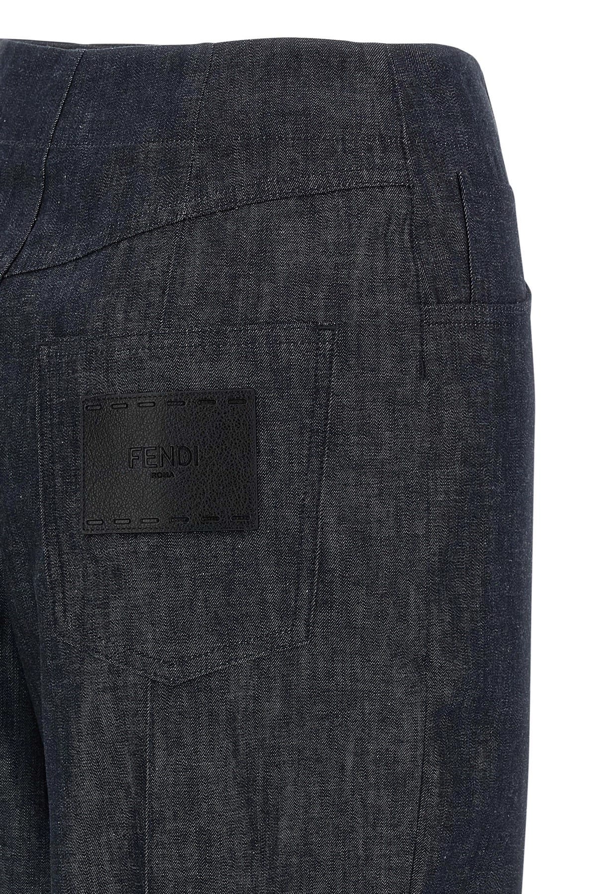 Fendi Fendi Roma Patch Jeans