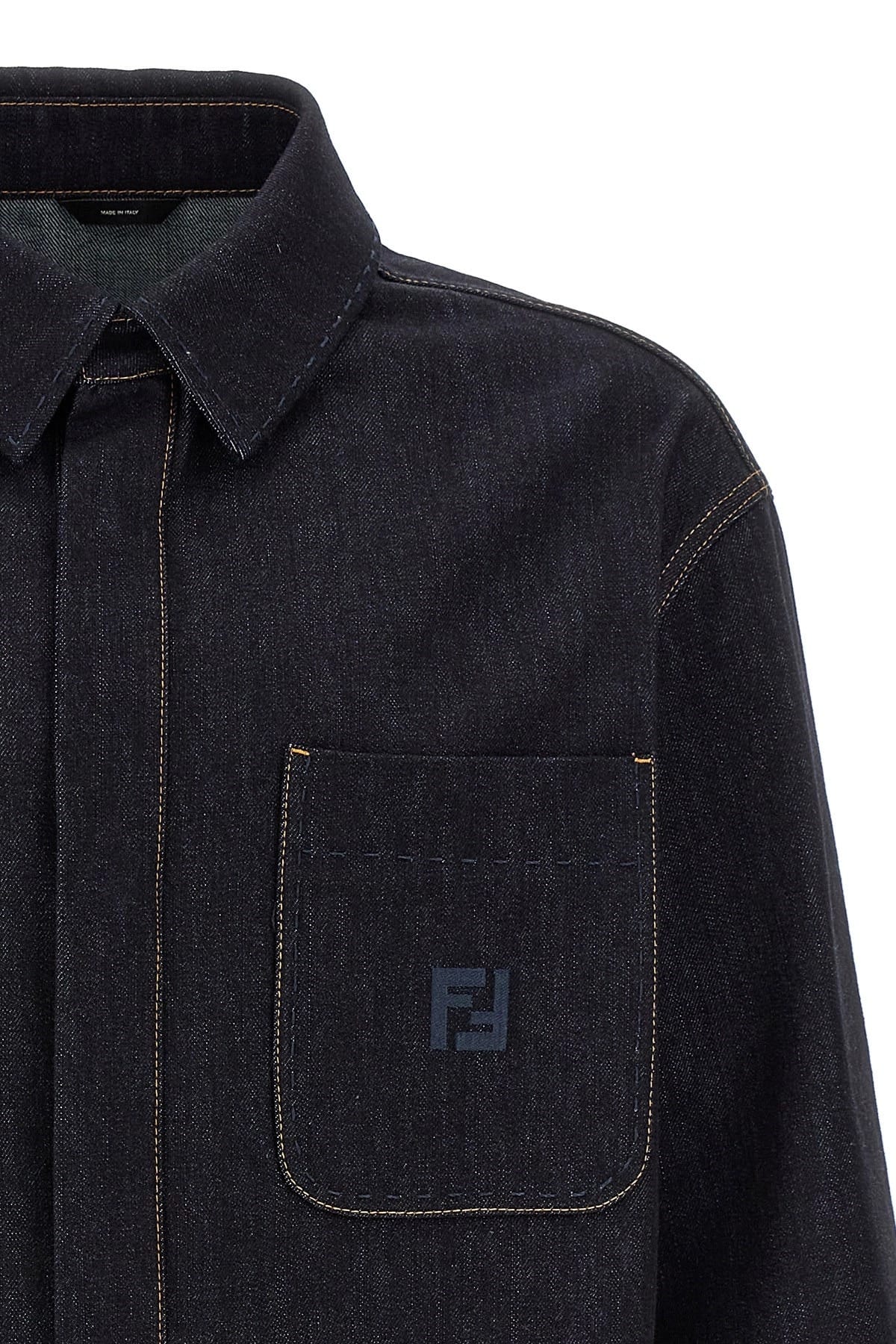 Fendi Fendi Saddlery Denim Jacket