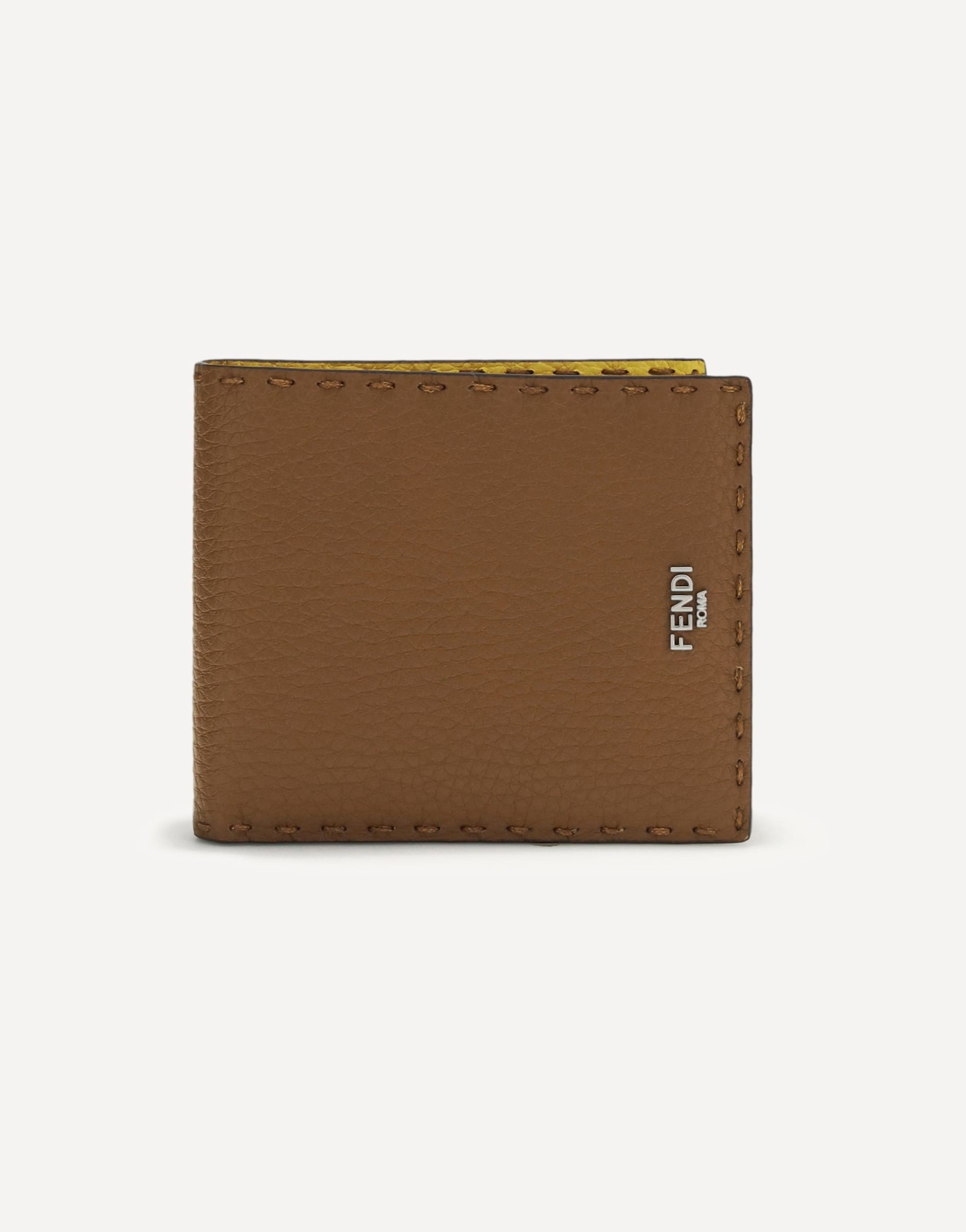 Fendi Selleria Wallet In Cuoio Romano Leather