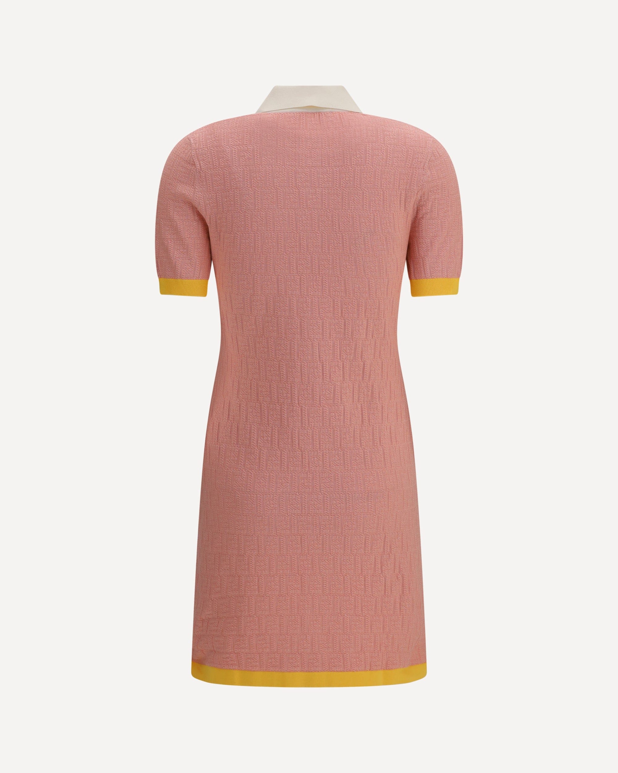 Fendi Kurzes, eng anliegendes Kleid aus Baumwolle und Seide mit FF-Motiv - alternate view