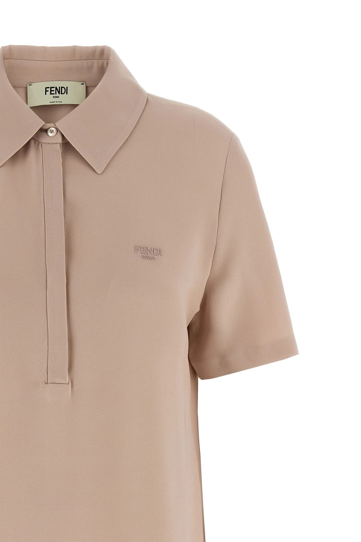 Fendi Fendi Silk Polo Shirt