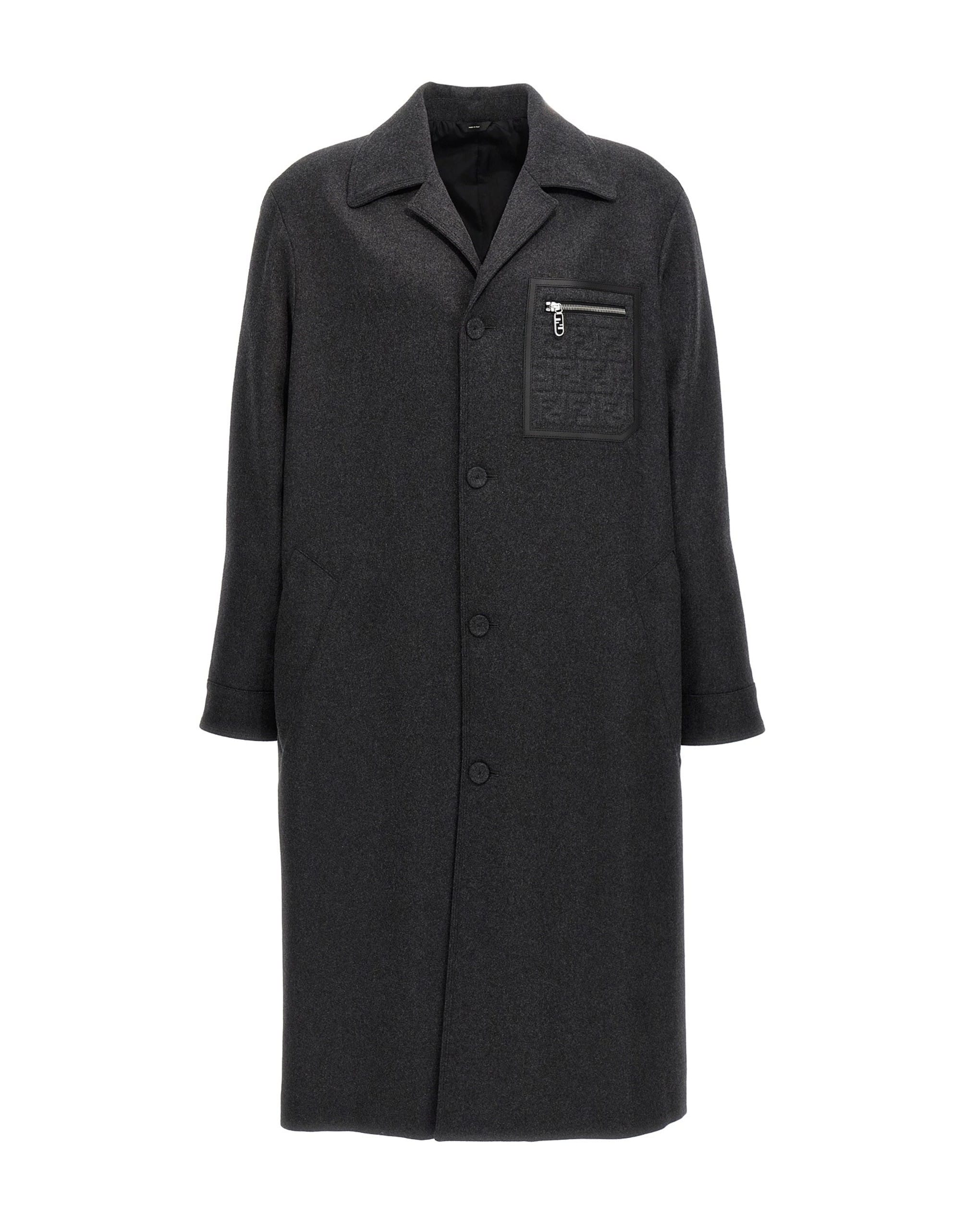 Fendi Fendi Single-Breasted Cashmere Coat