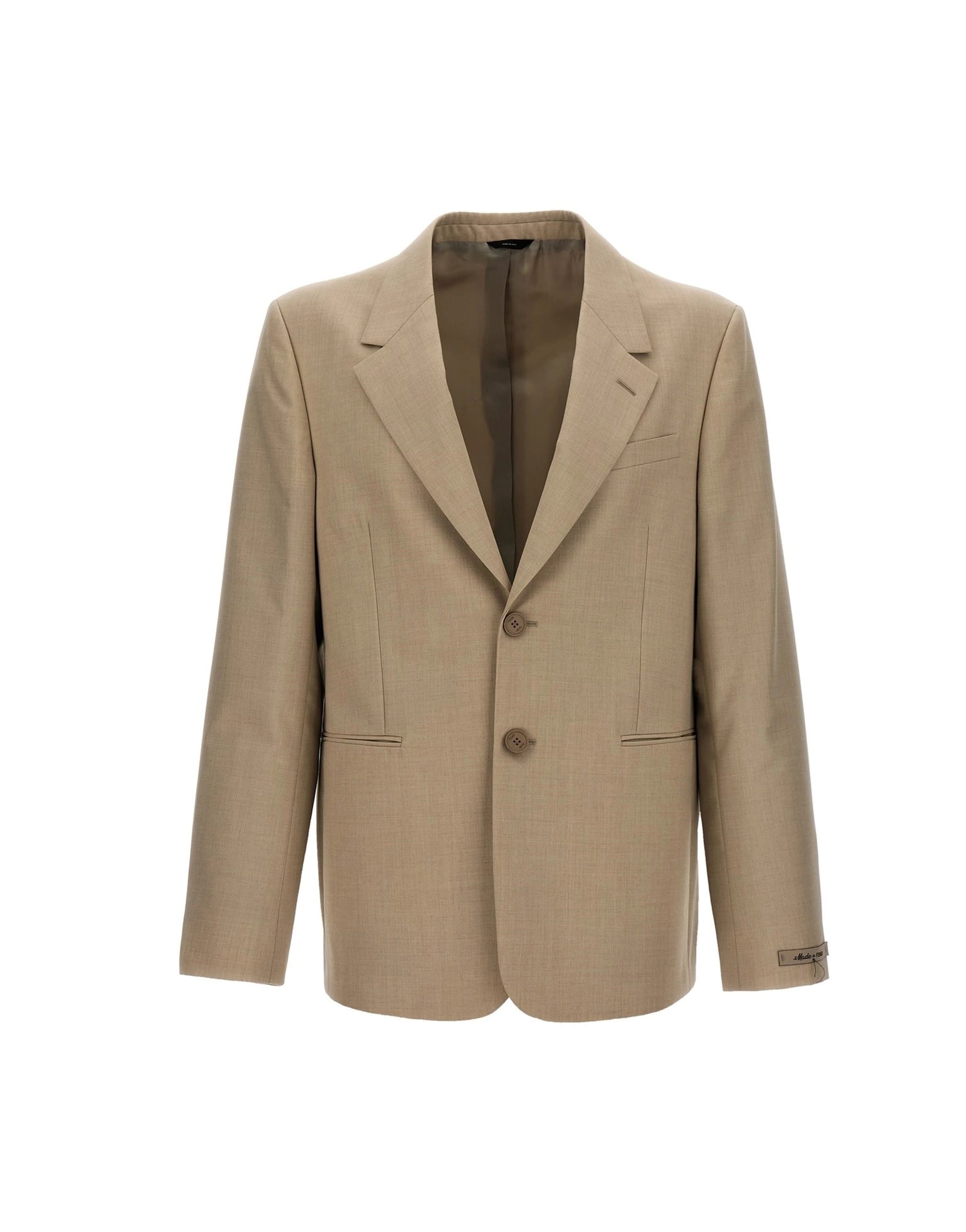 Fendi Fendi Single-Breasted Wool Blazer