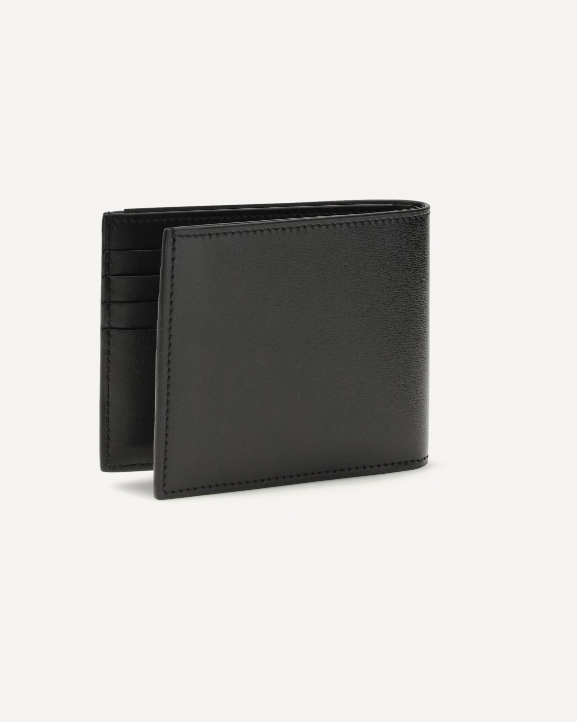 Smooth Leather Wallet With Ff Detail - alternate view