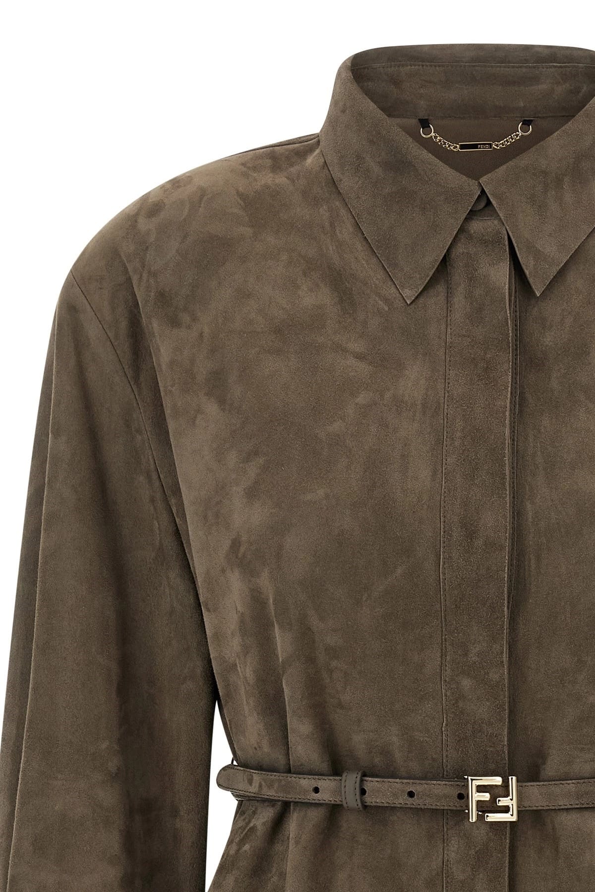 Fendi Fendi Suede Shirt