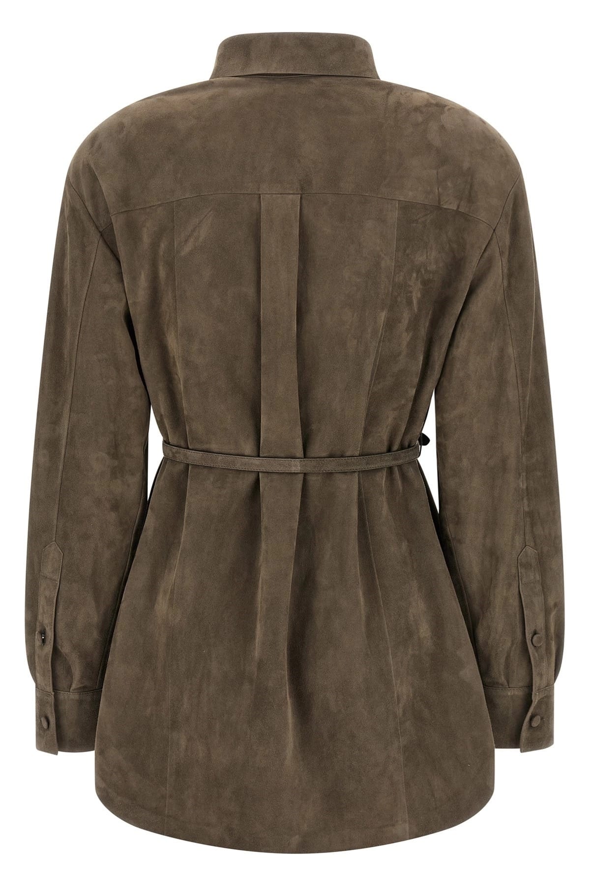 Fendi Chemise en daim Fendi - alternate view