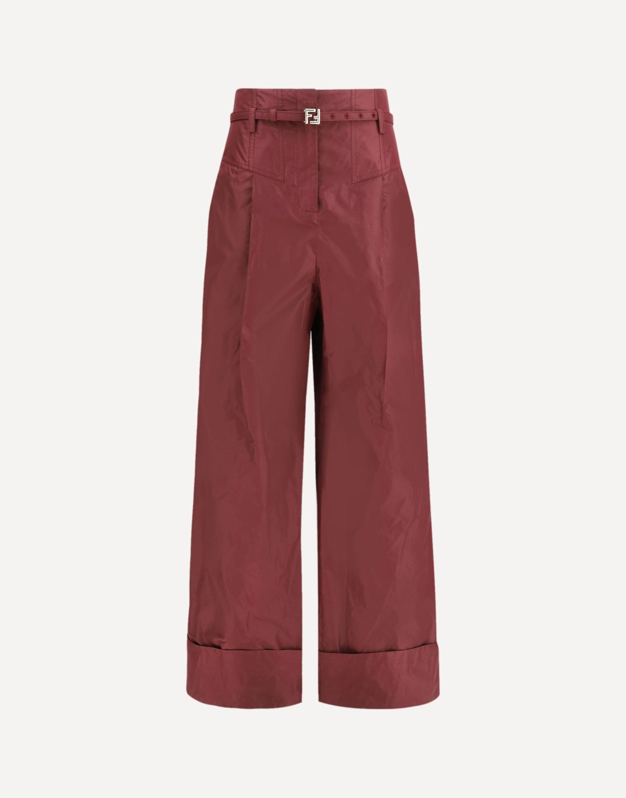 Fendi Taffeta Silk Trousers
