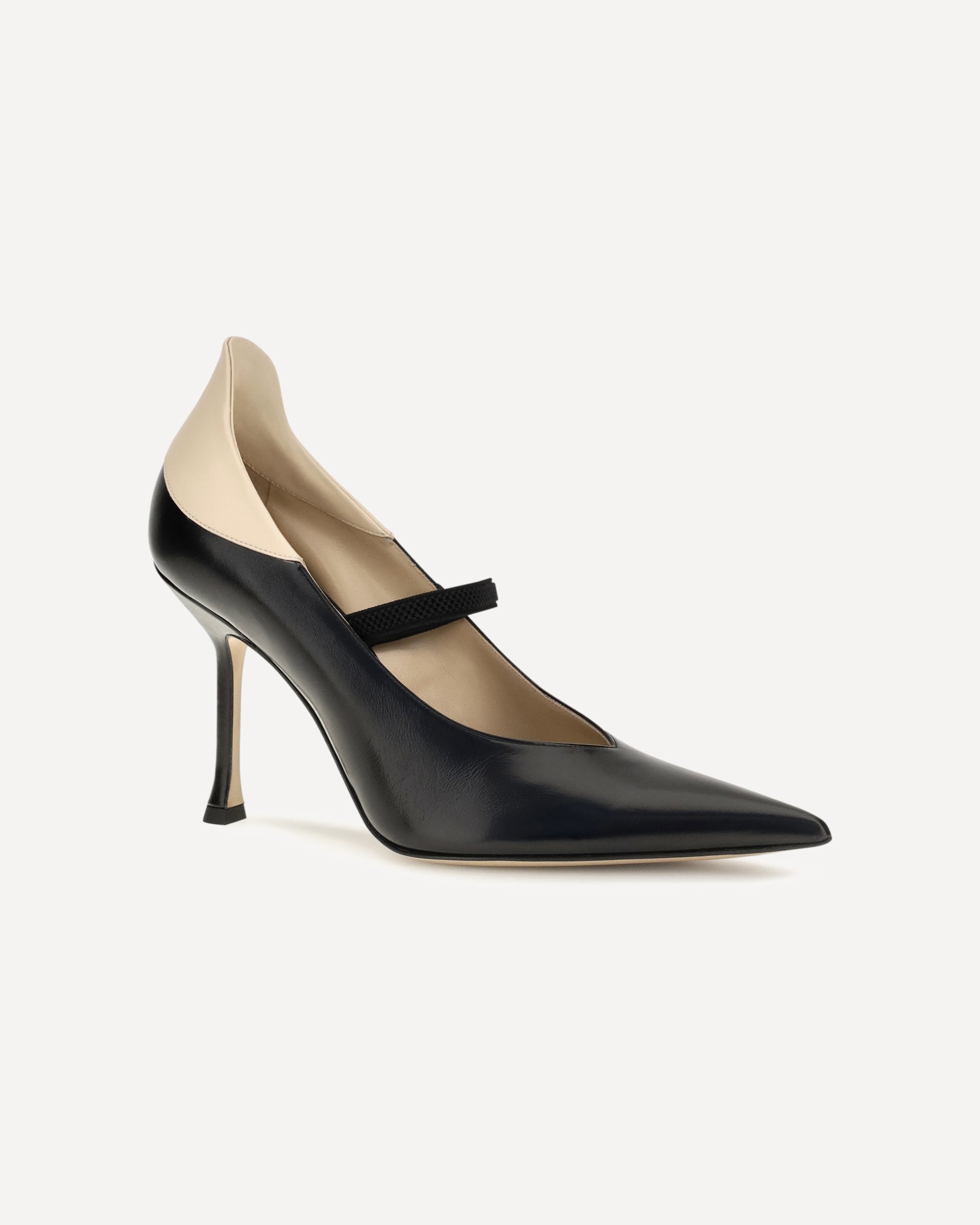 Décolleté Fendi bicolore in pelle di vitello