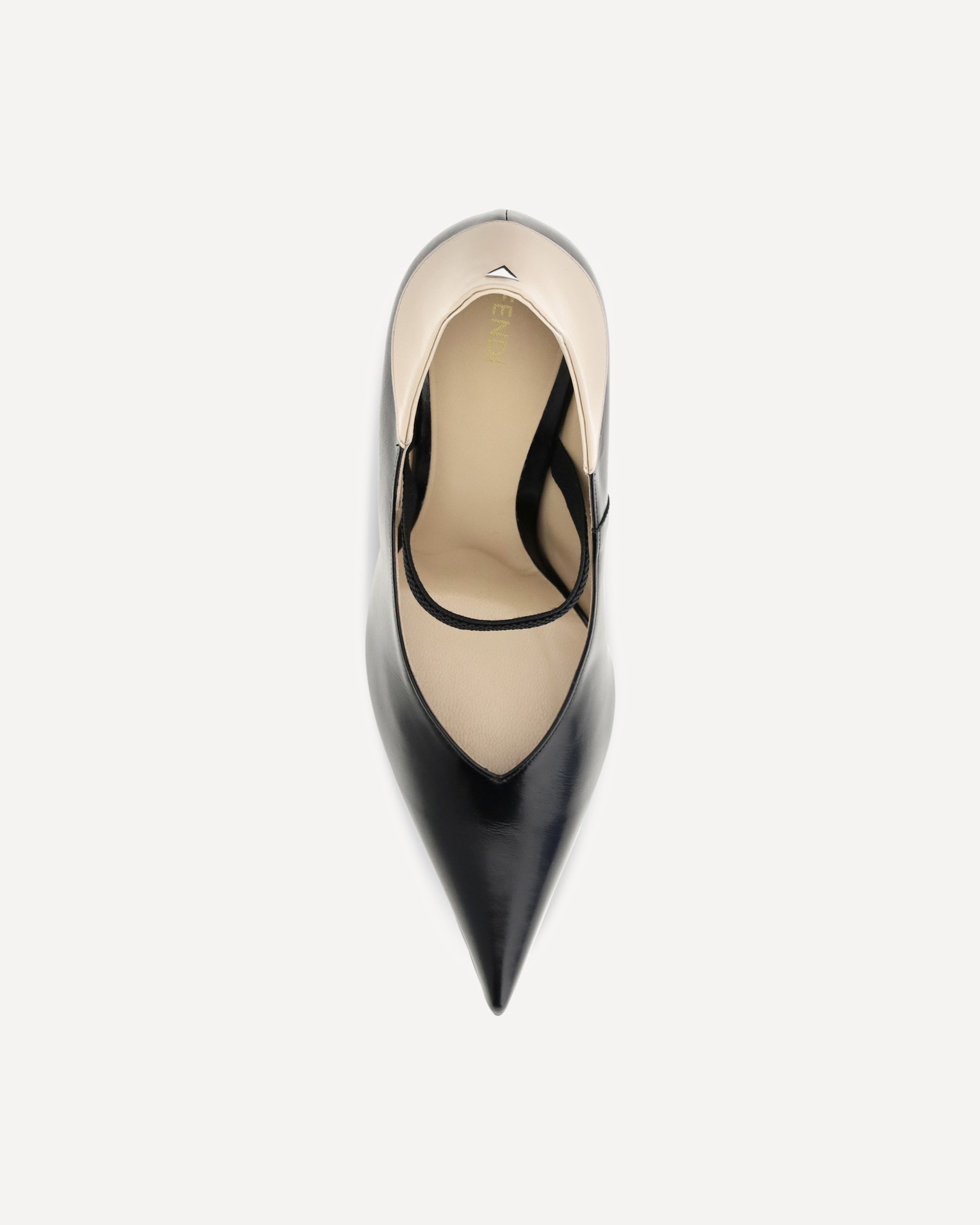 Décolleté Fendi bicolore in pelle di vitello