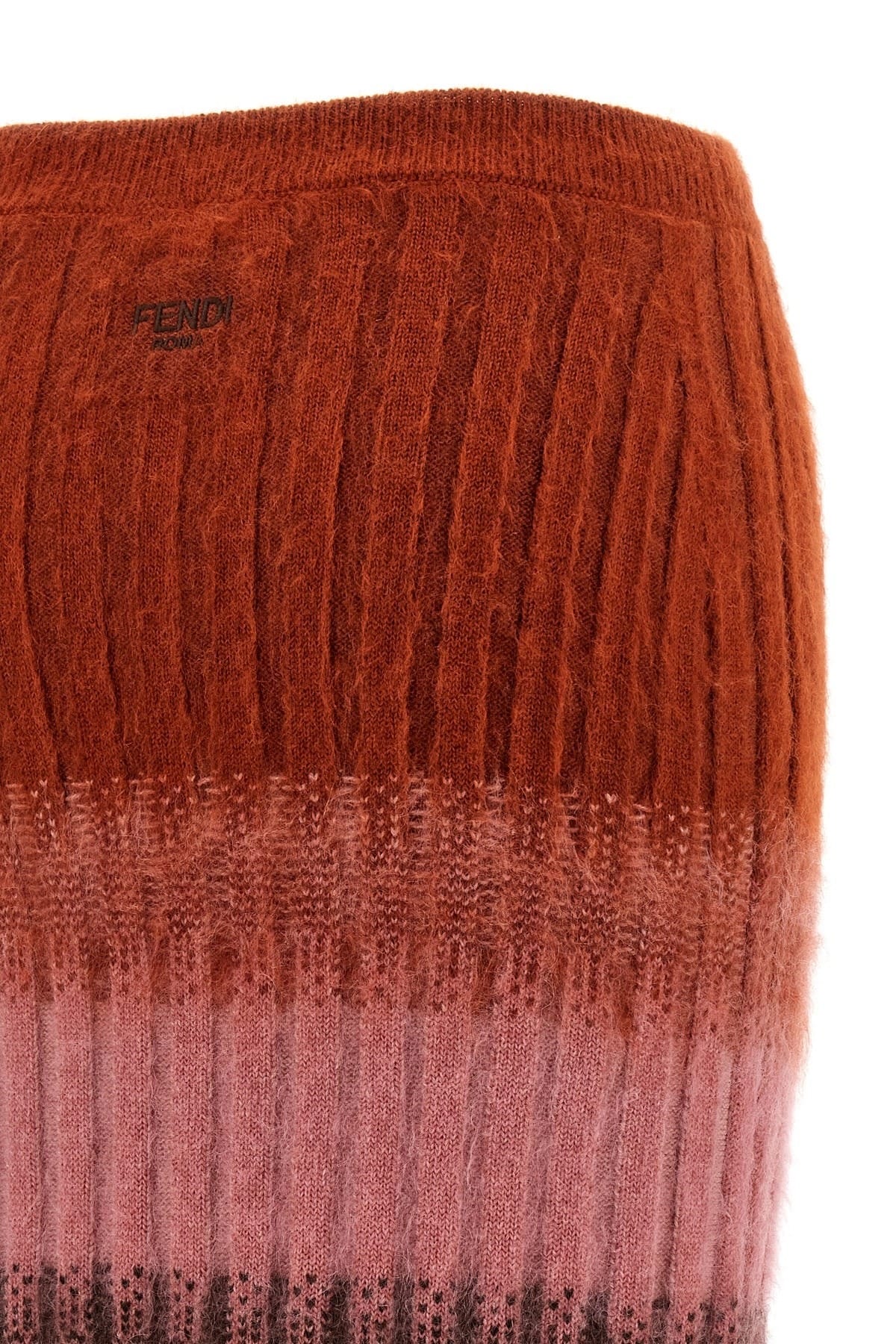 Fendi Fendi Wool Mohair Midi Skirt