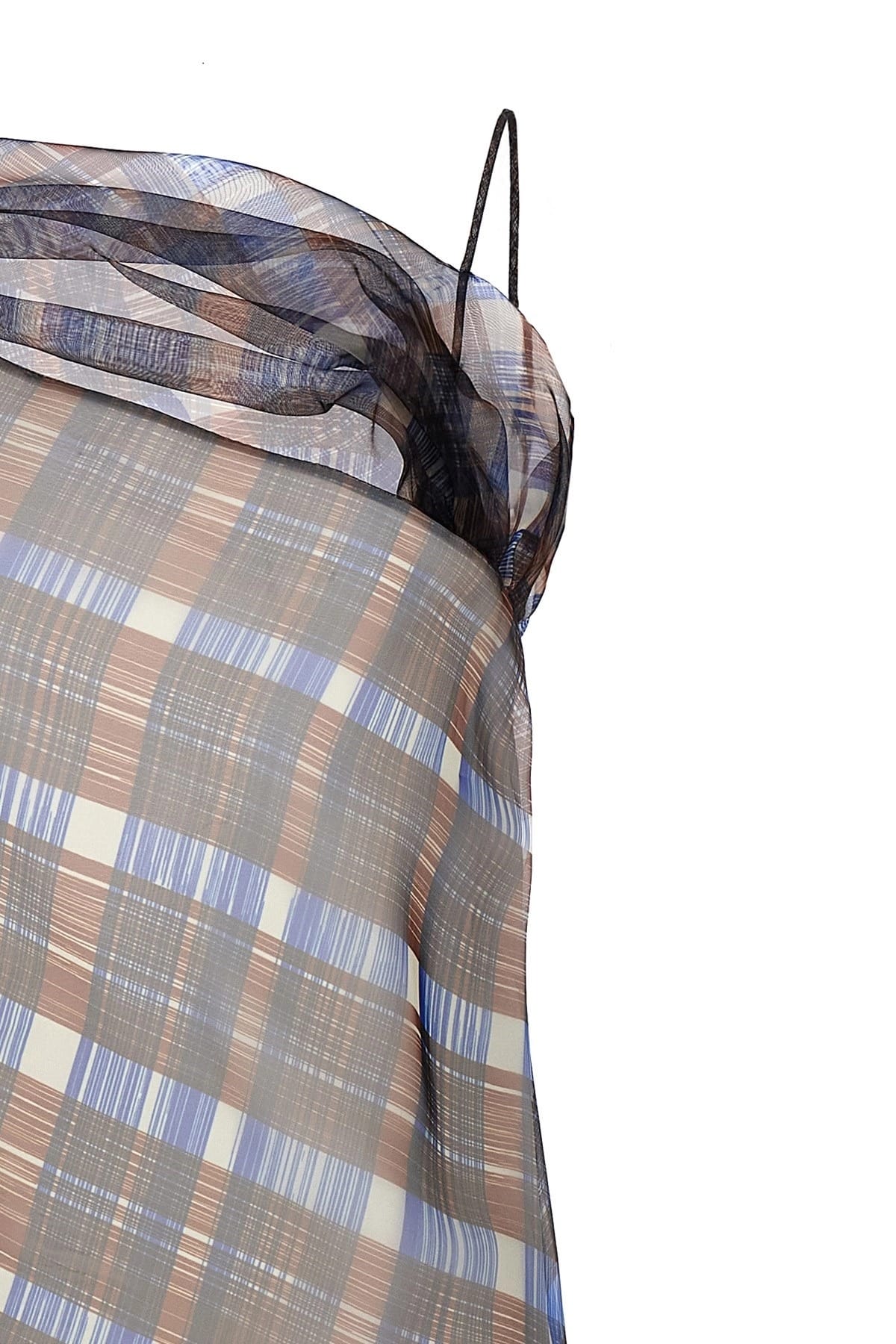 Ferragamo Ferragamo Asymmetrical Check Print Dress