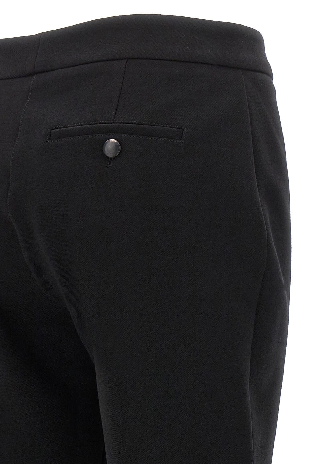 Ferragamo Ferragamo Black Stretch Wool Pants