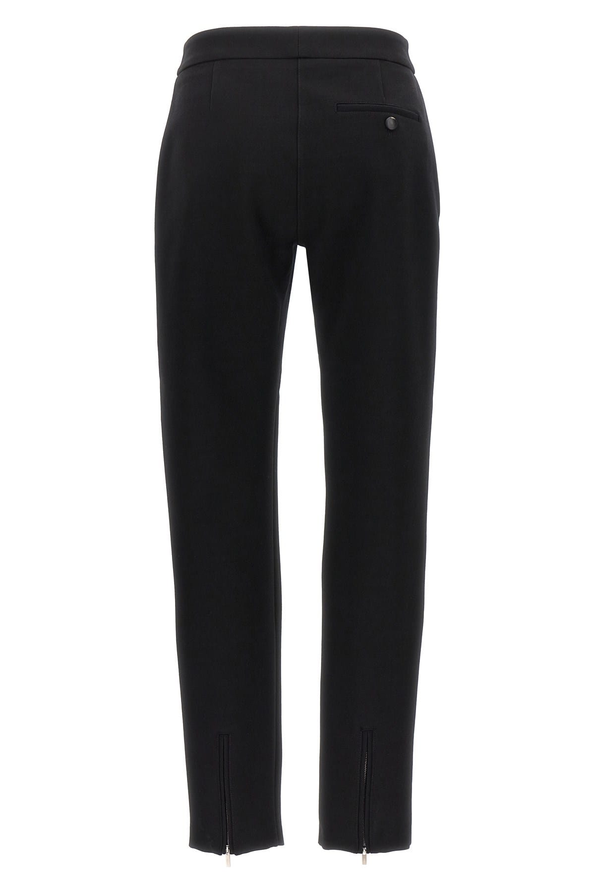 Ferragamo Ferragamo Black Stretch Wool Pants