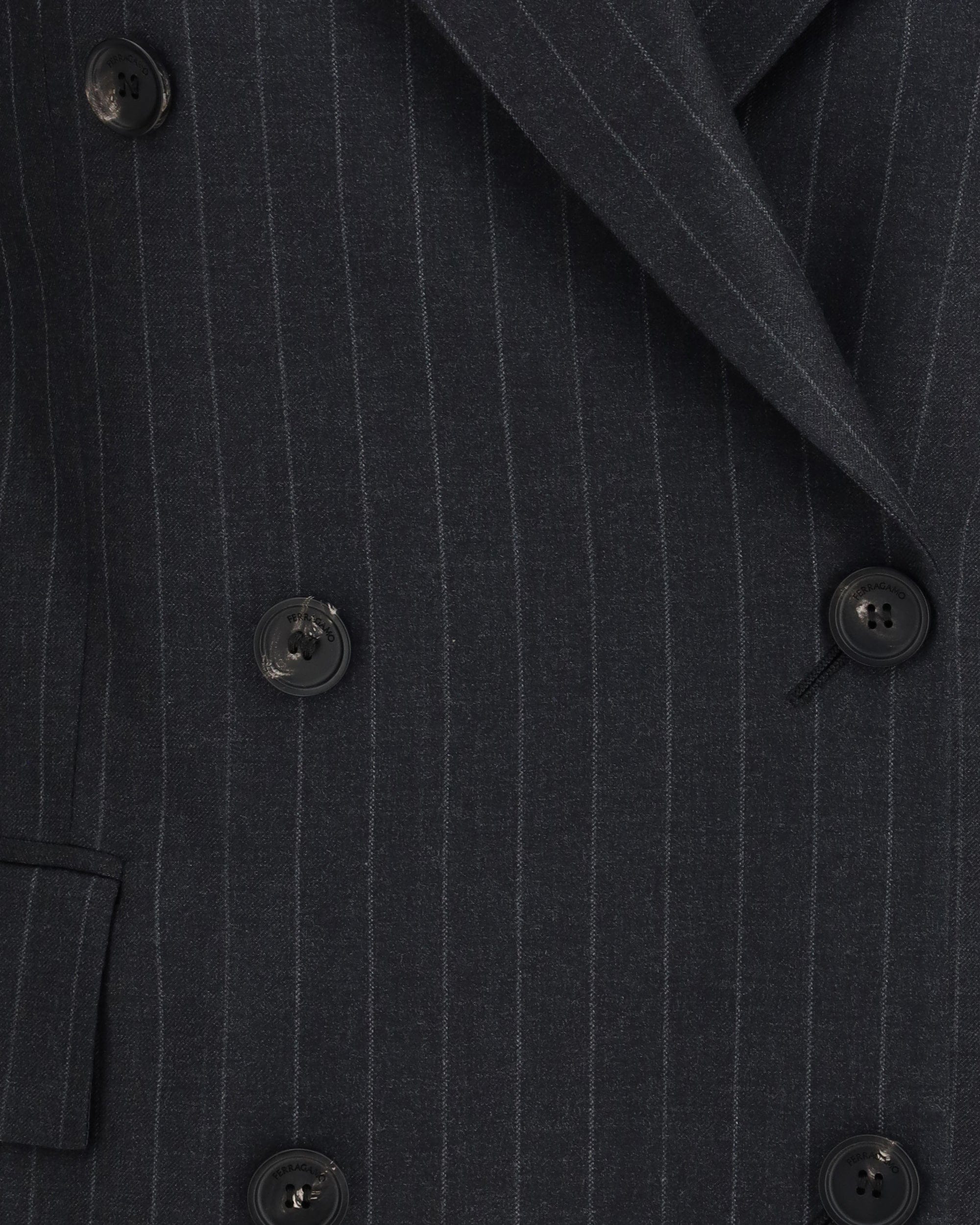Ferragamo Double-Breasted Pinstripe Blazer