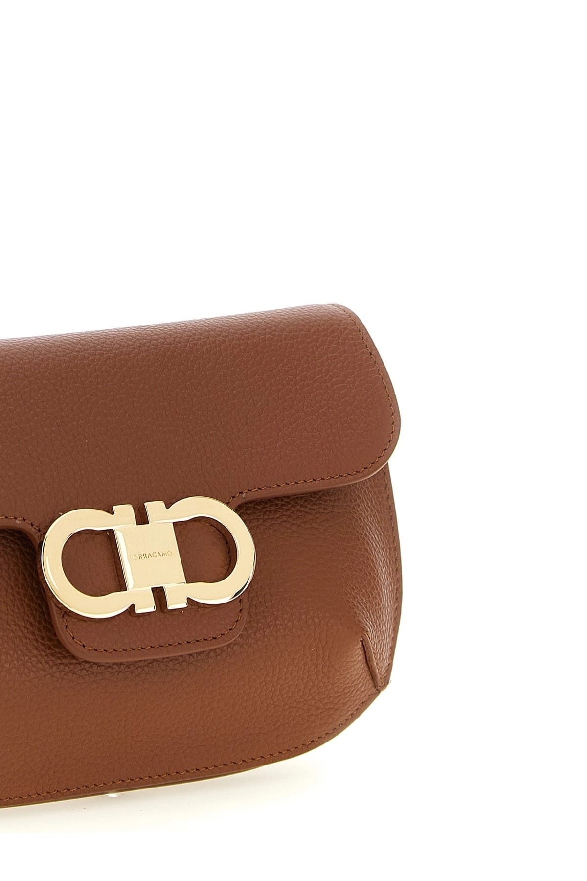 Ferragamo Ferragamo Double Gancini Mini Crossbody Bag