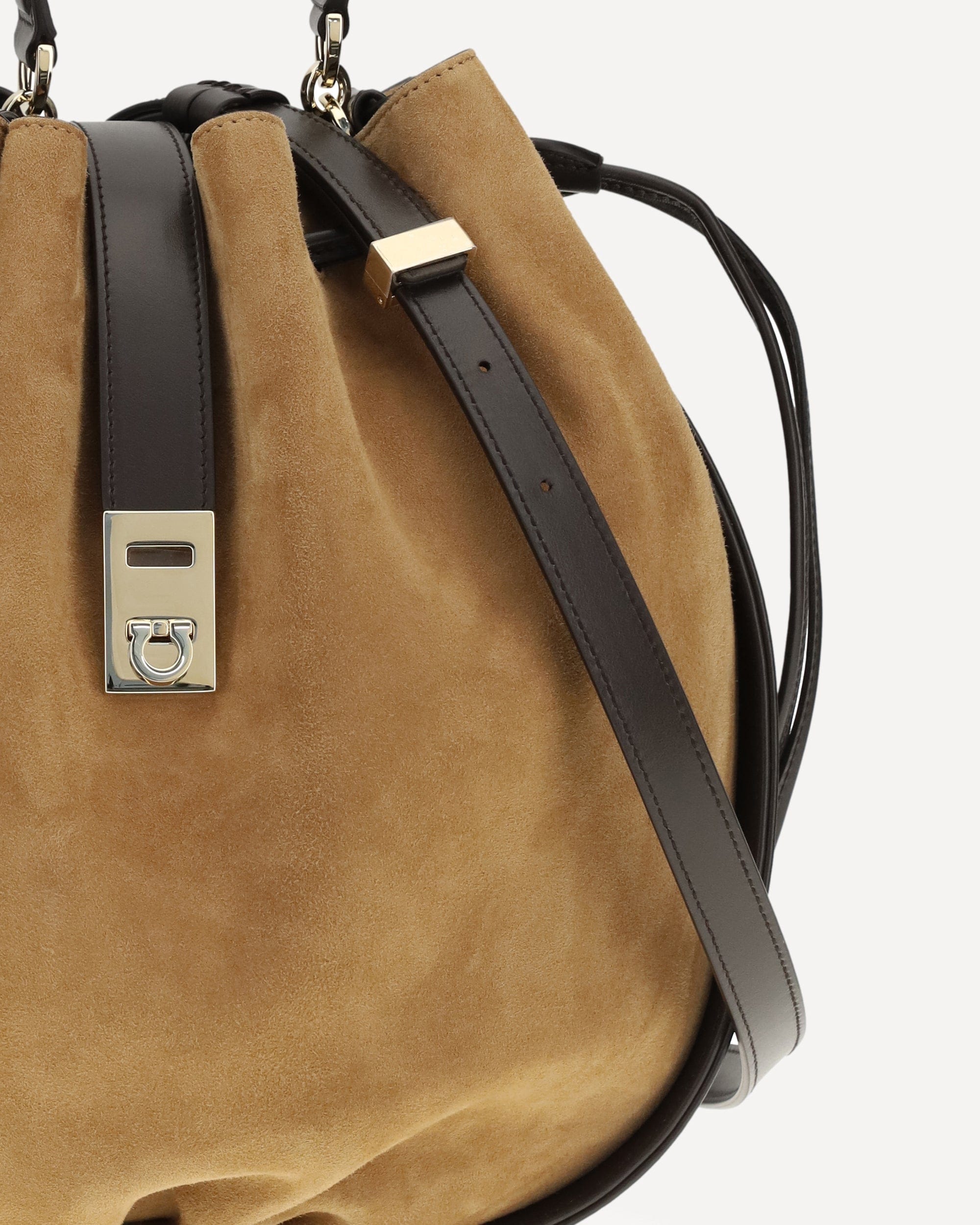Ferragamo Hug Buckle Bucket Bag