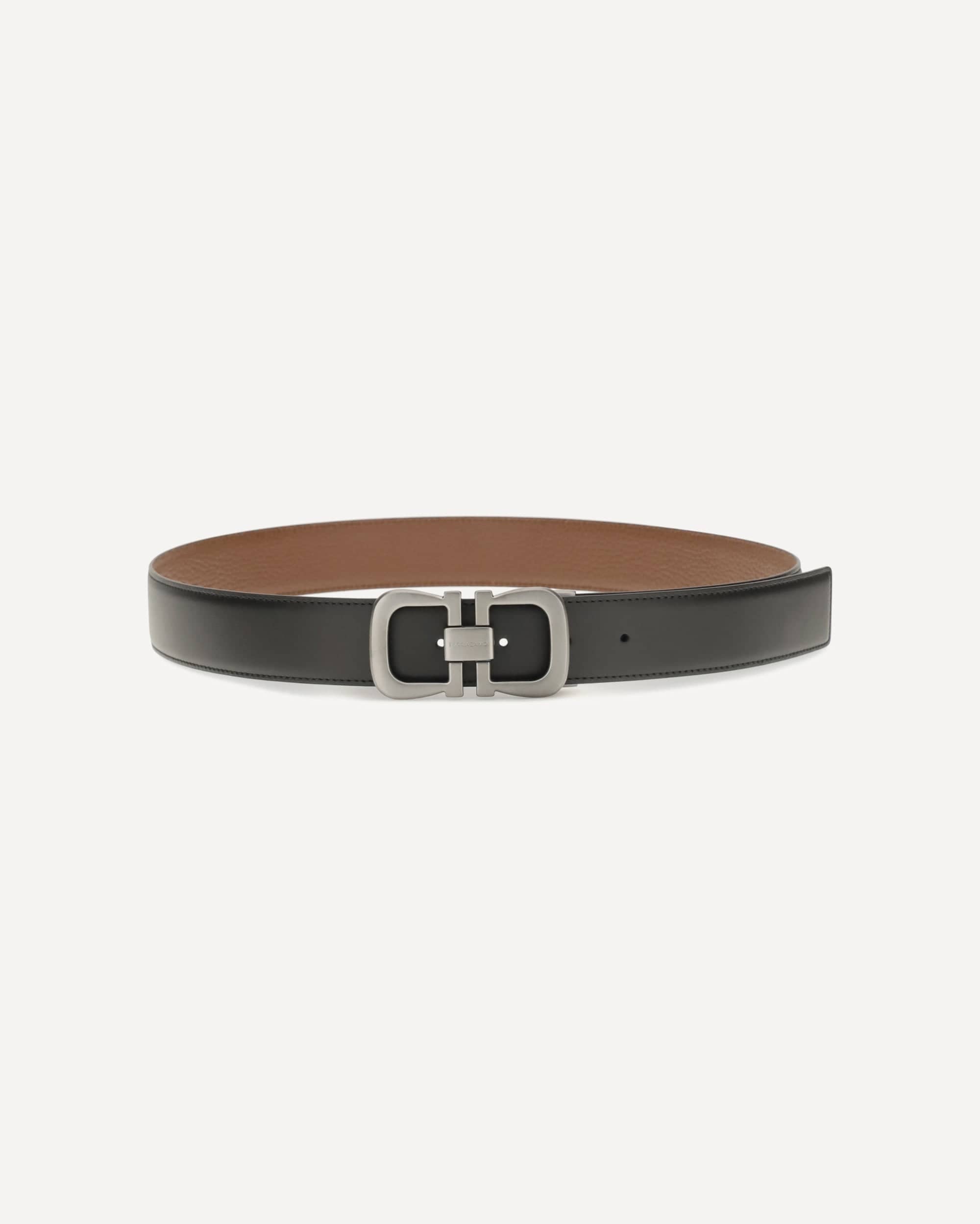 Ferragamo Ferragamo Reversible Leather Belt With Logo