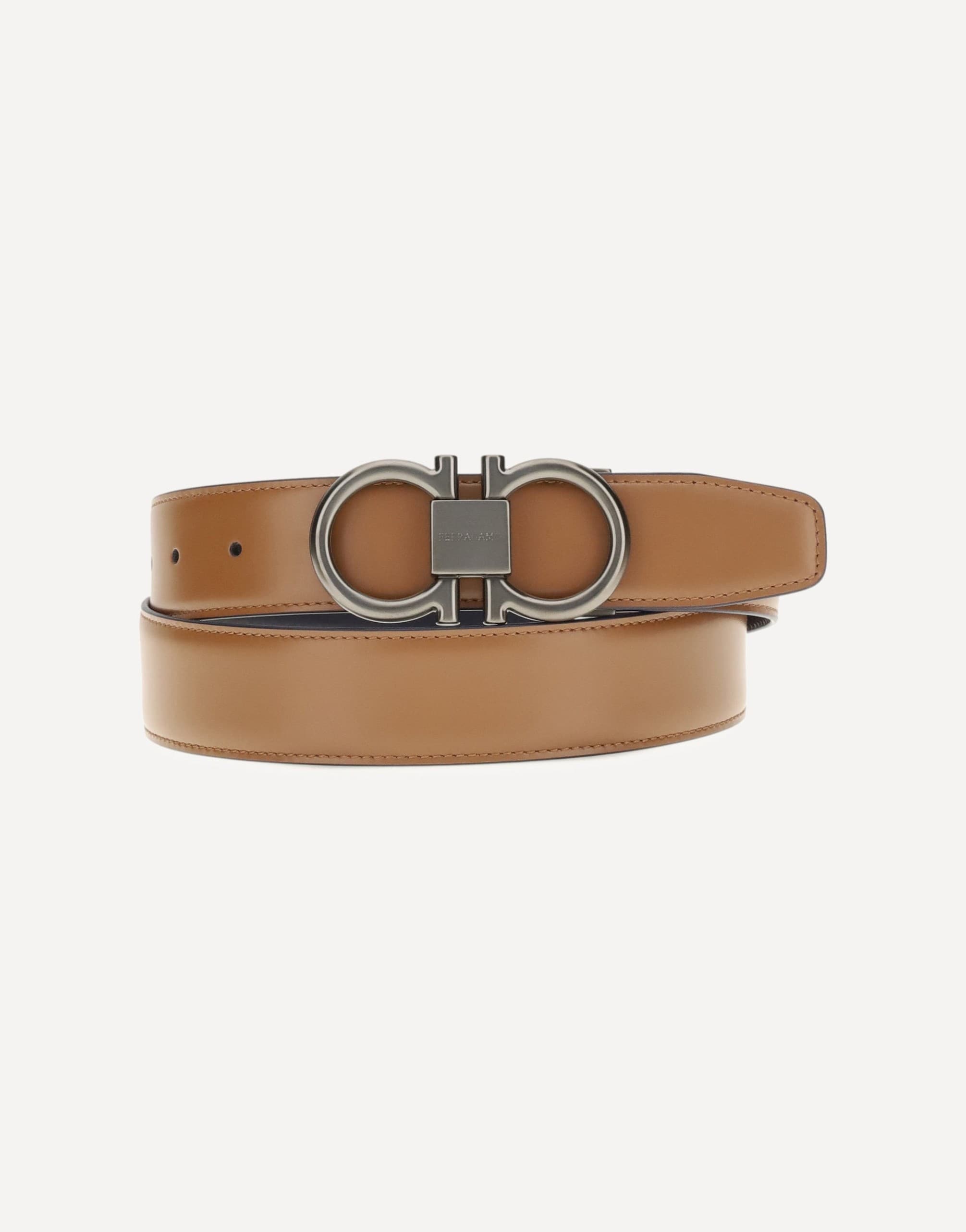 Ferragamo Ferragamo Reversible Leather Gancini Belt