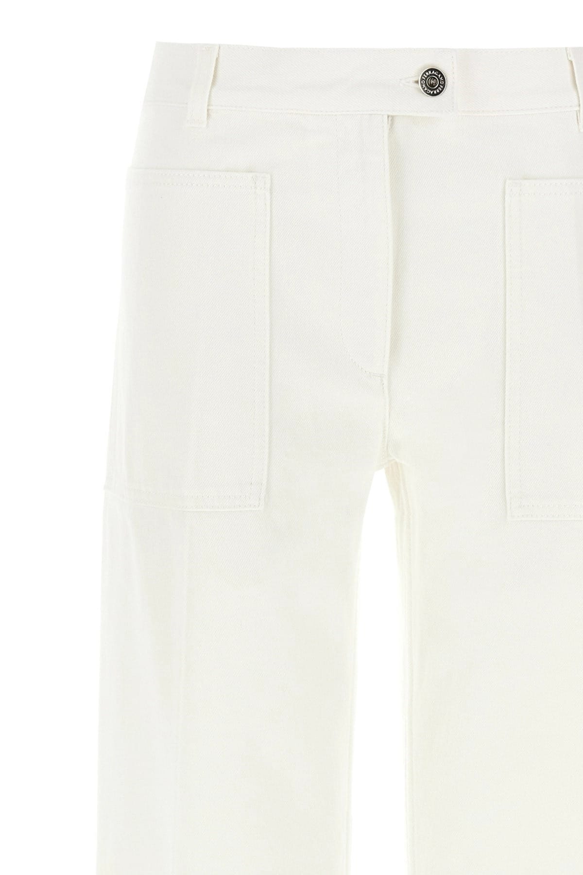 Ferragamo Ferragamo White Wide Straight Jeans