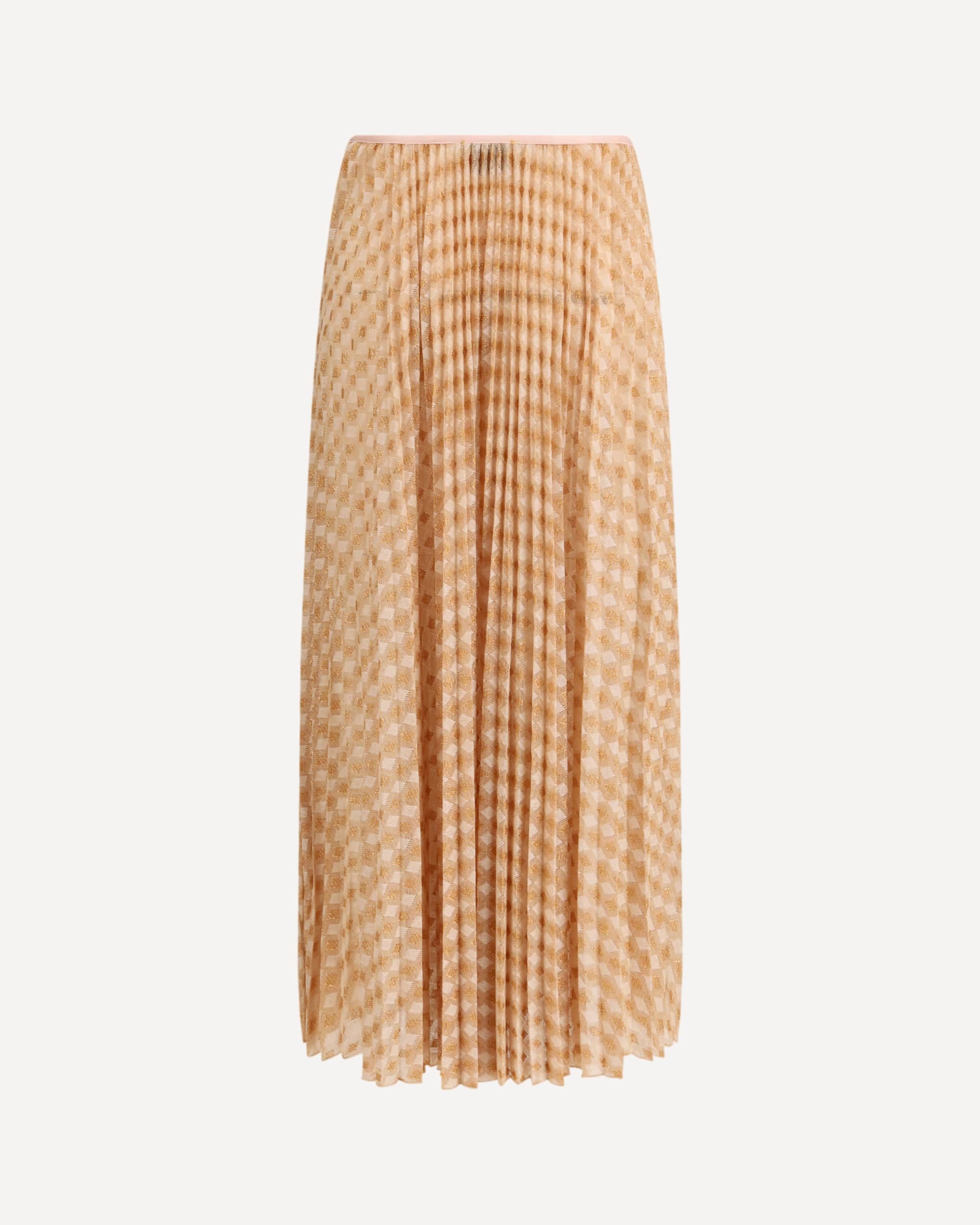 Forte_Forte Diamond Jersey Pleated Maxi Skirt - alternate view