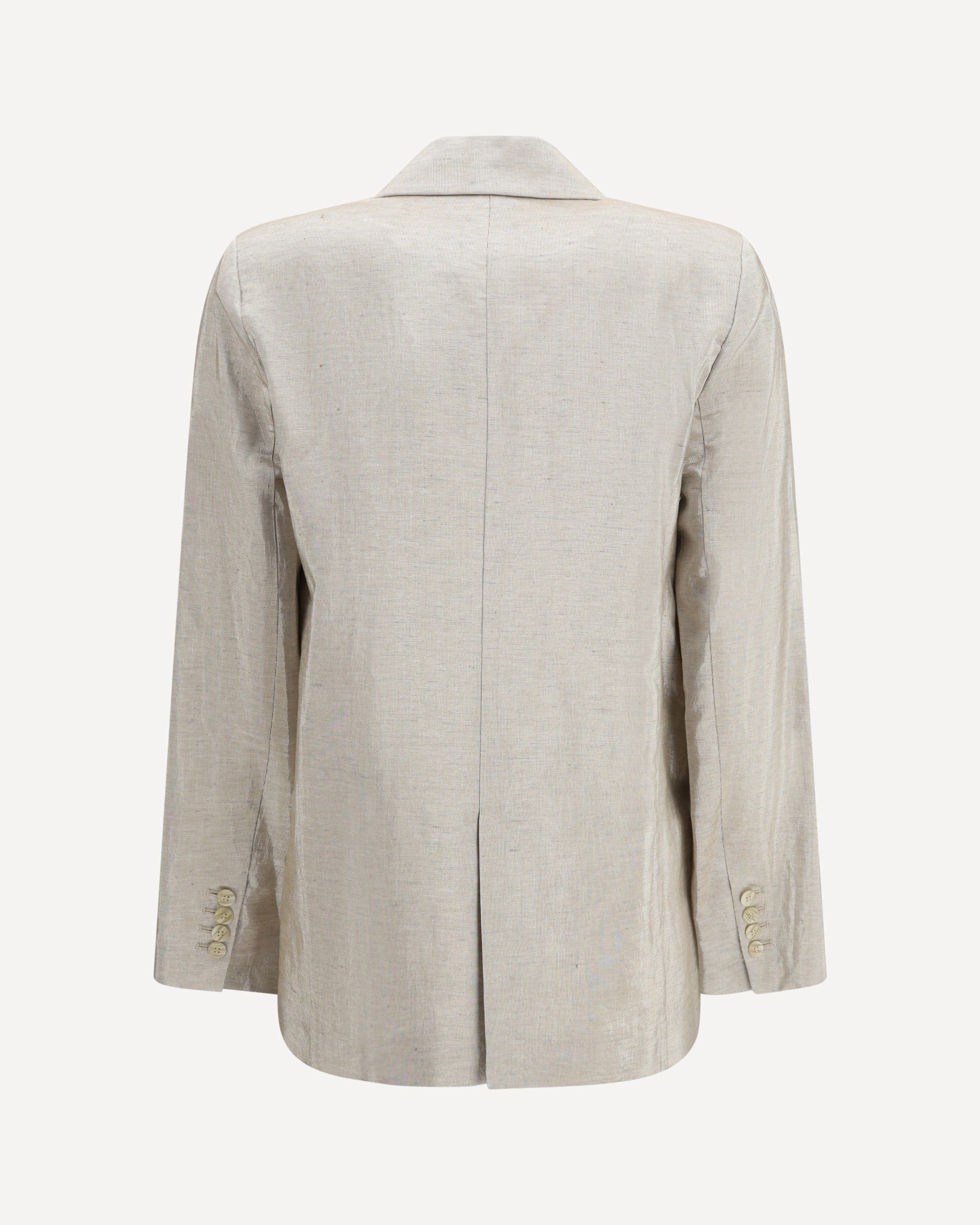 Forte_Forte Double-Breasted Linen Lurex Blazer - alternate view